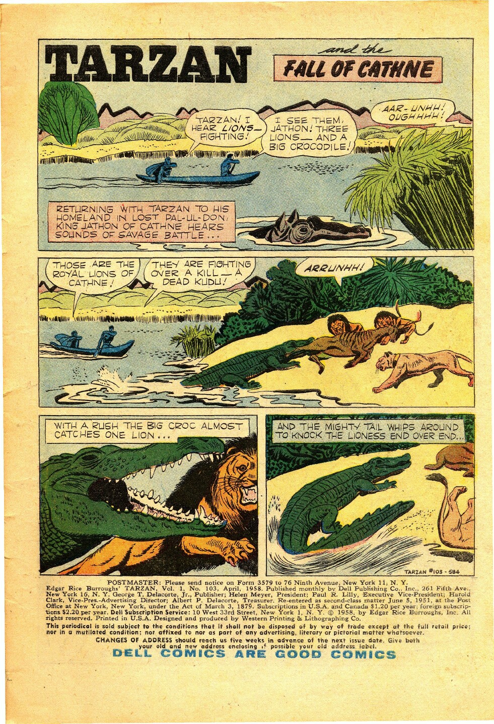 Read online Tarzan (1948) comic -  Issue #103 - 1