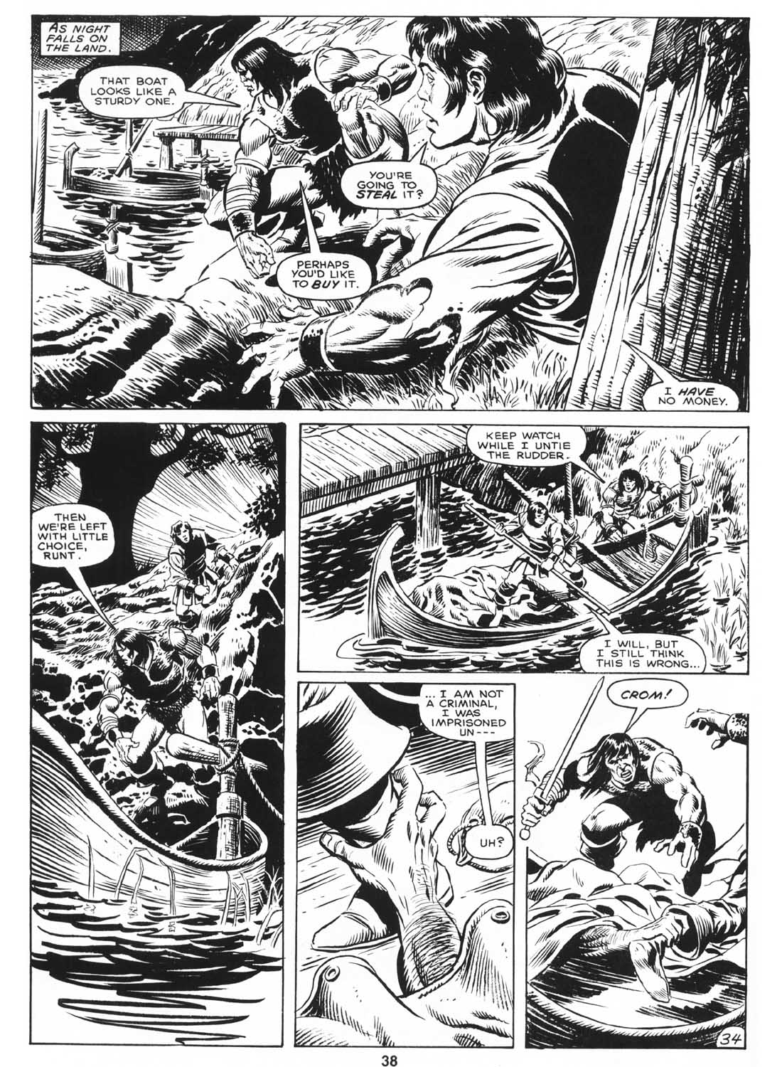 Read online The Savage Sword Of Conan comic -  Issue #159 - 37
