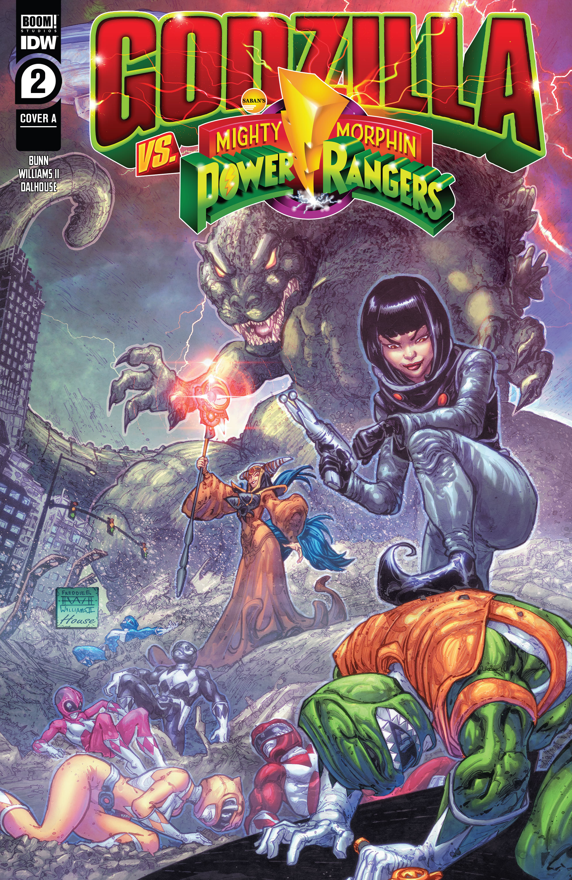 Read online Godzilla vs. The Mighty Morphin Power Rangers comic -  Issue #2 - 1