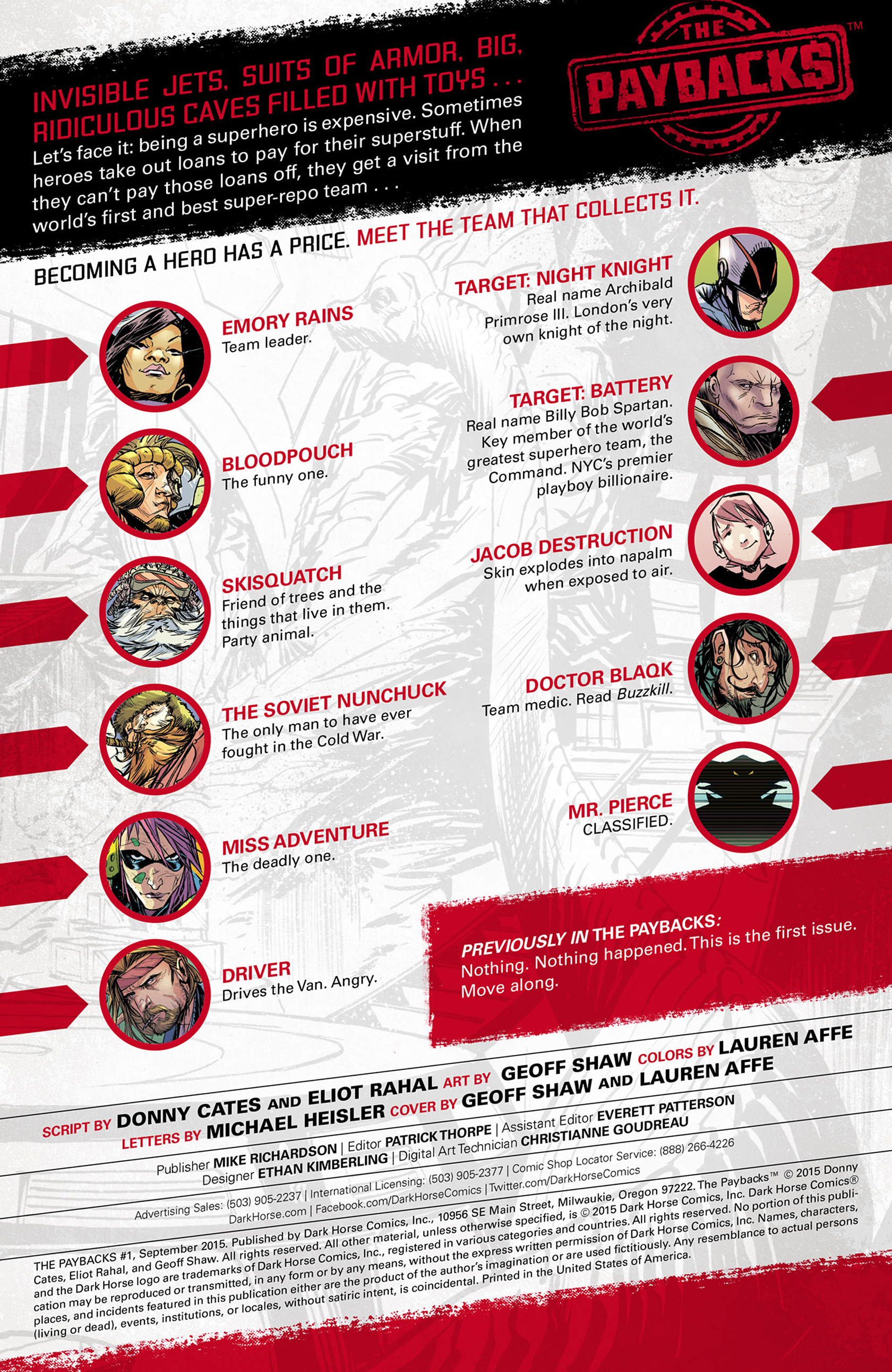 Read online The Paybacks (2015) comic -  Issue #1 - 2