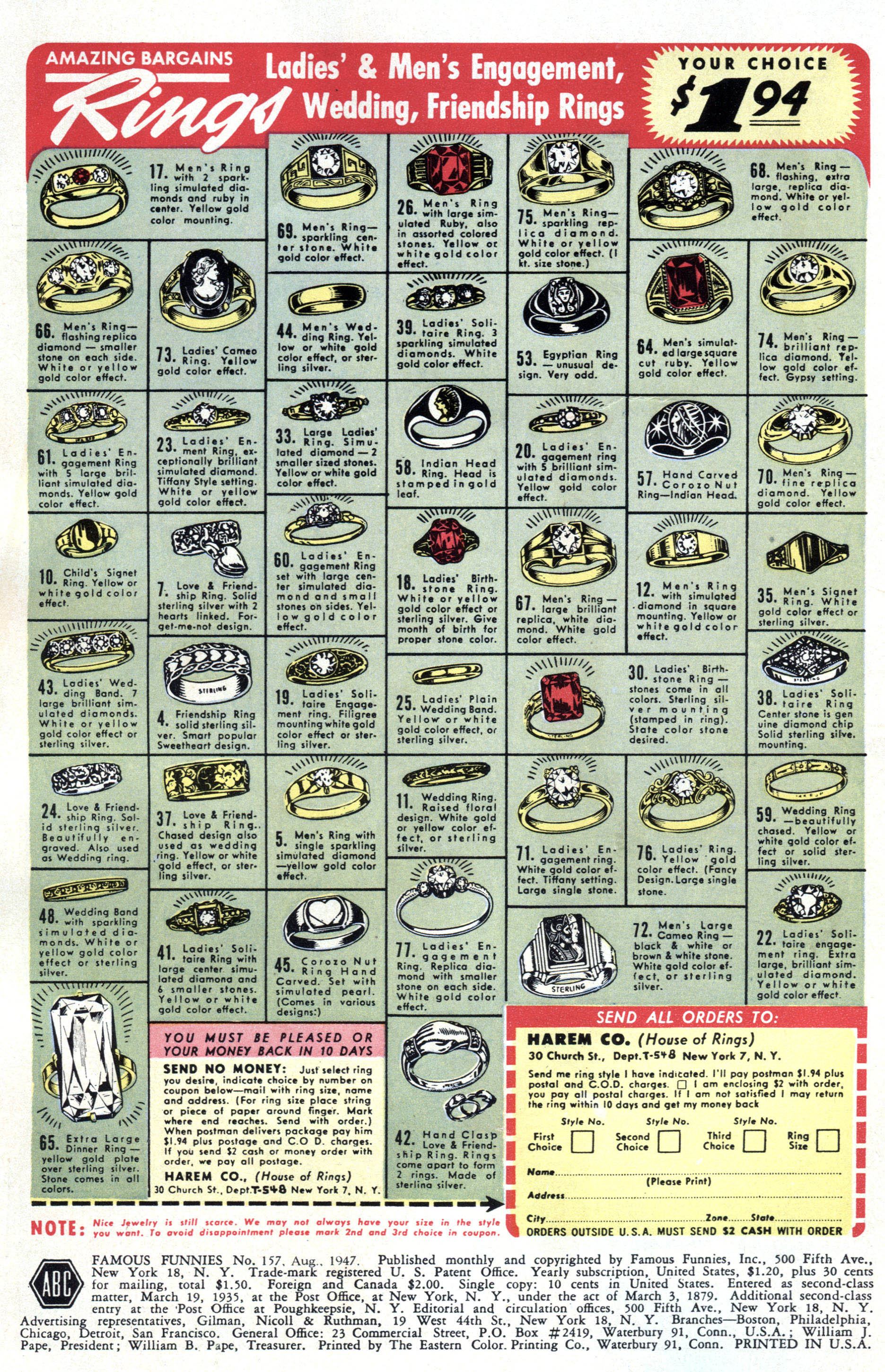 Read online Famous Funnies comic -  Issue #157 - 2