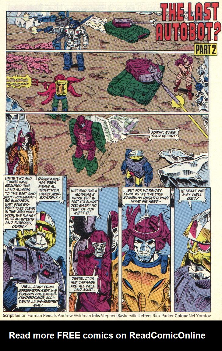 Read online The Transformers (UK) comic -  Issue #330 - 2