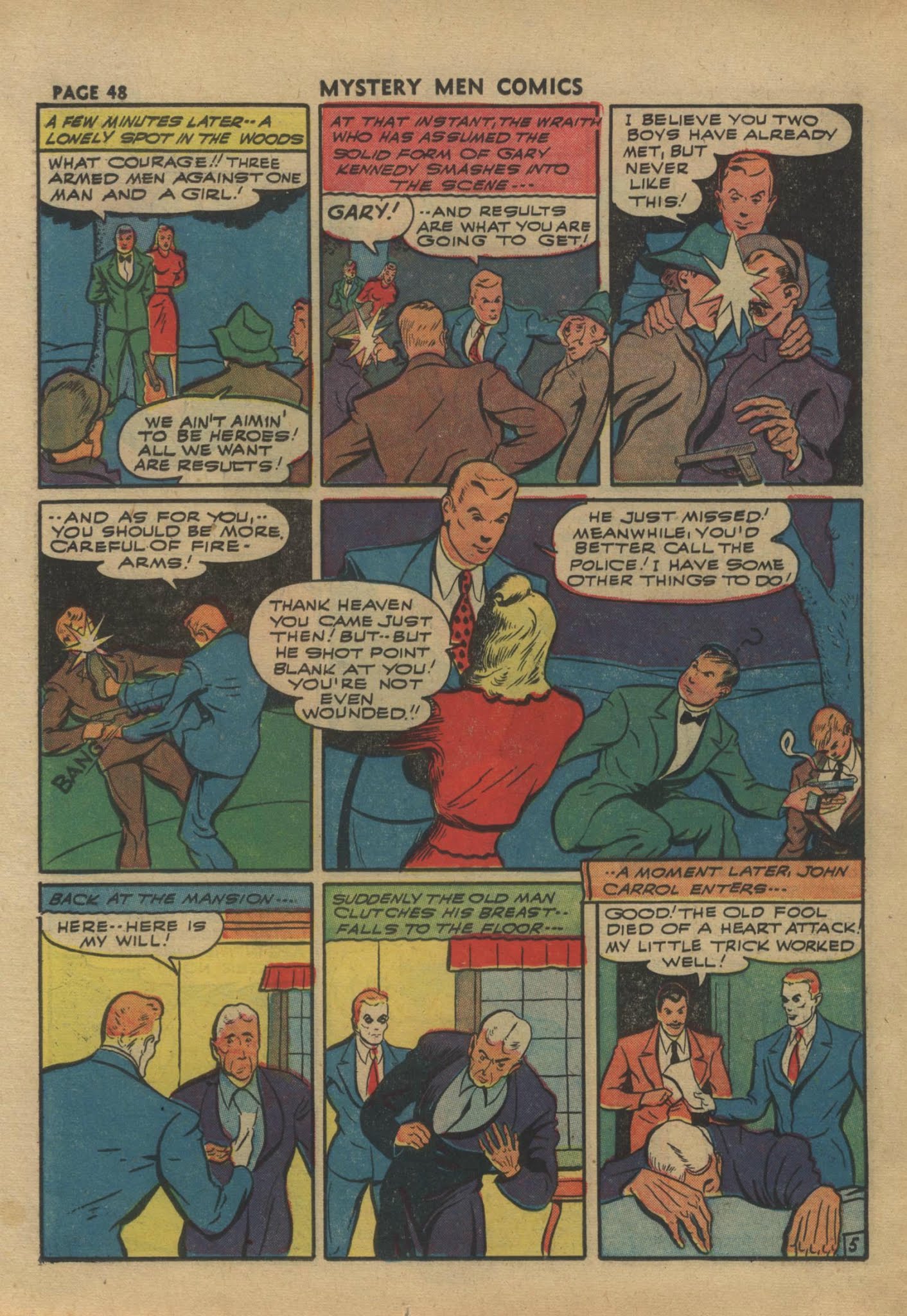 Read online Mystery Men Comics comic -  Issue #30 - 50