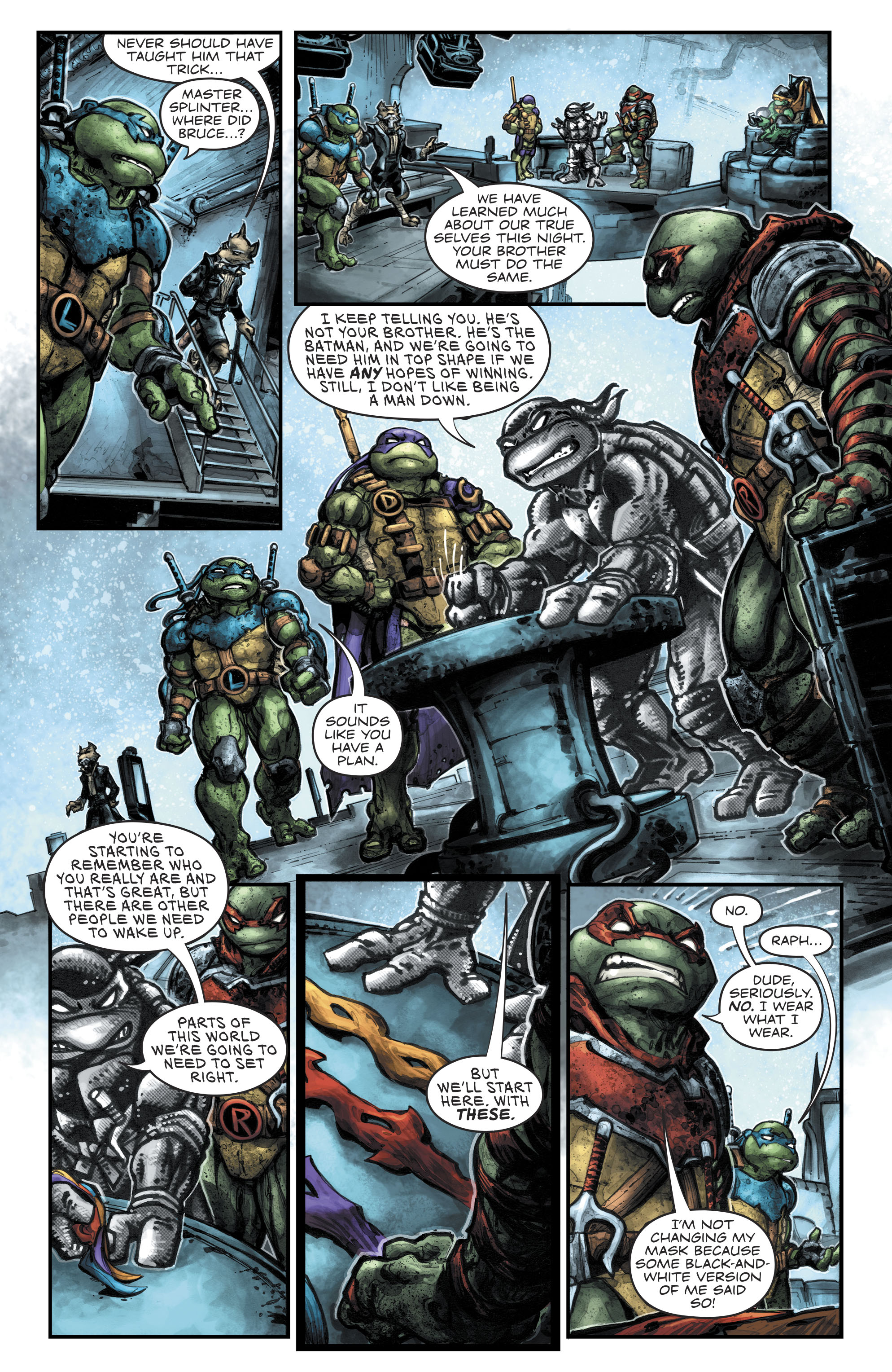 Read online Batman/Teenage Mutant Ninja Turtles III comic -  Issue #3 - 10