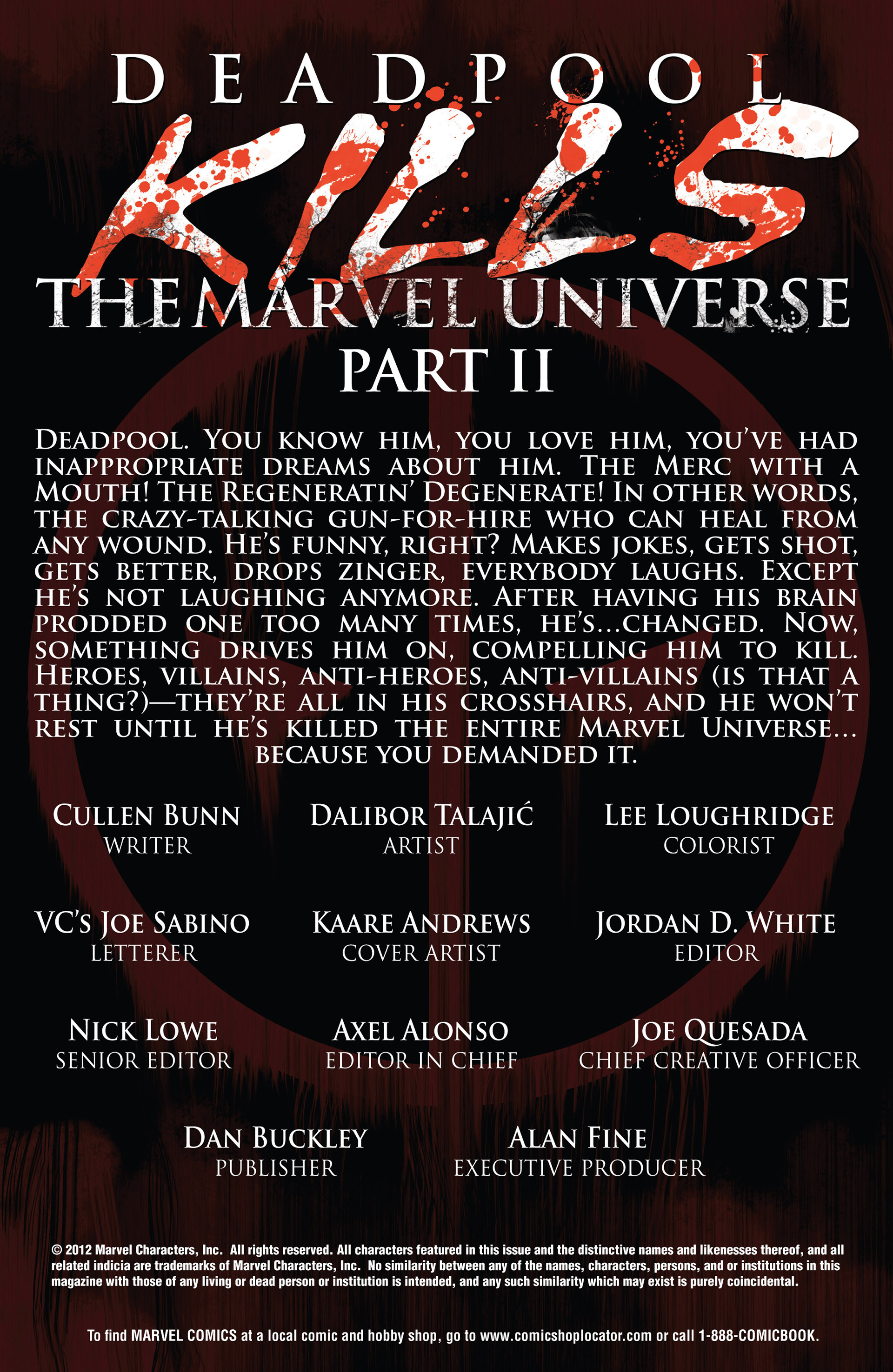 Read online Deadpool Kills the Marvel Universe comic -  Issue #2 - 2