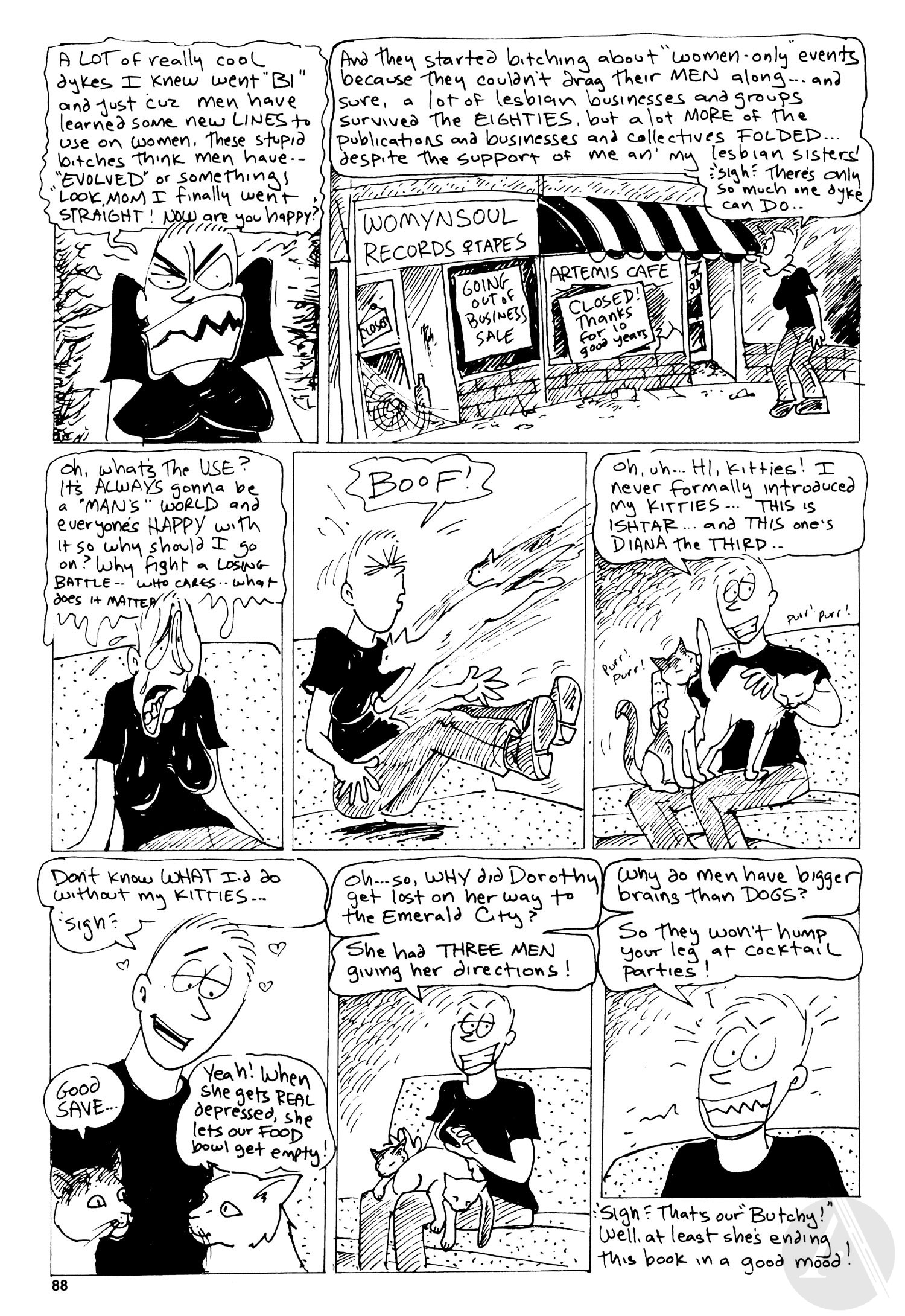 Read online Bitchy Butch: World's Angriest Dyke comic -  Issue # TPB - 90