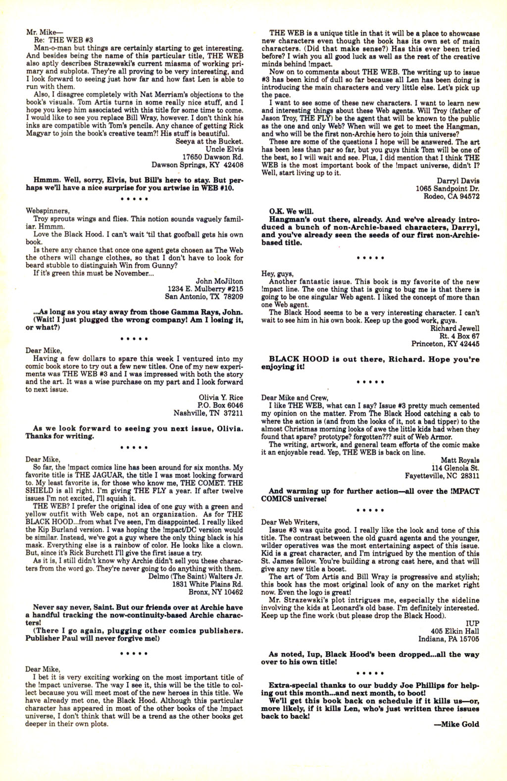 Read online The Web (1991) comic -  Issue #7 - 25
