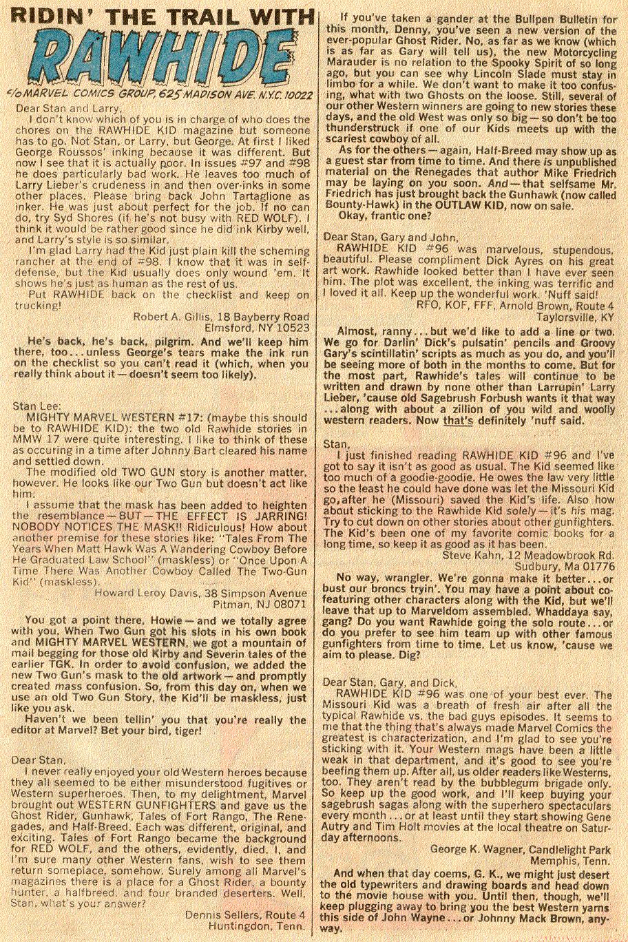 Read online The Rawhide Kid comic -  Issue #102 - 25