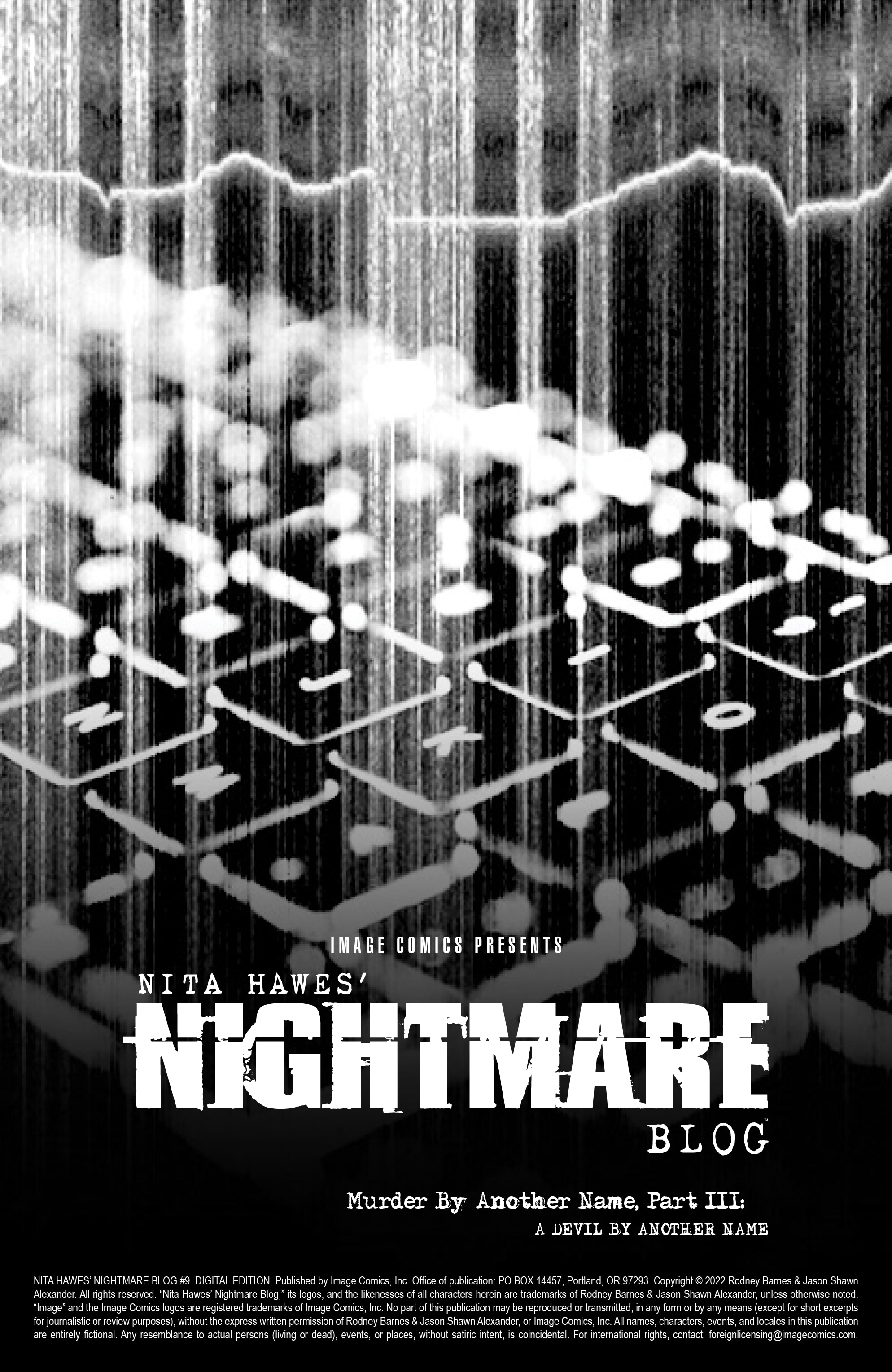 Read online Nita Hawes' Nightmare Blog comic -  Issue #9 - 2