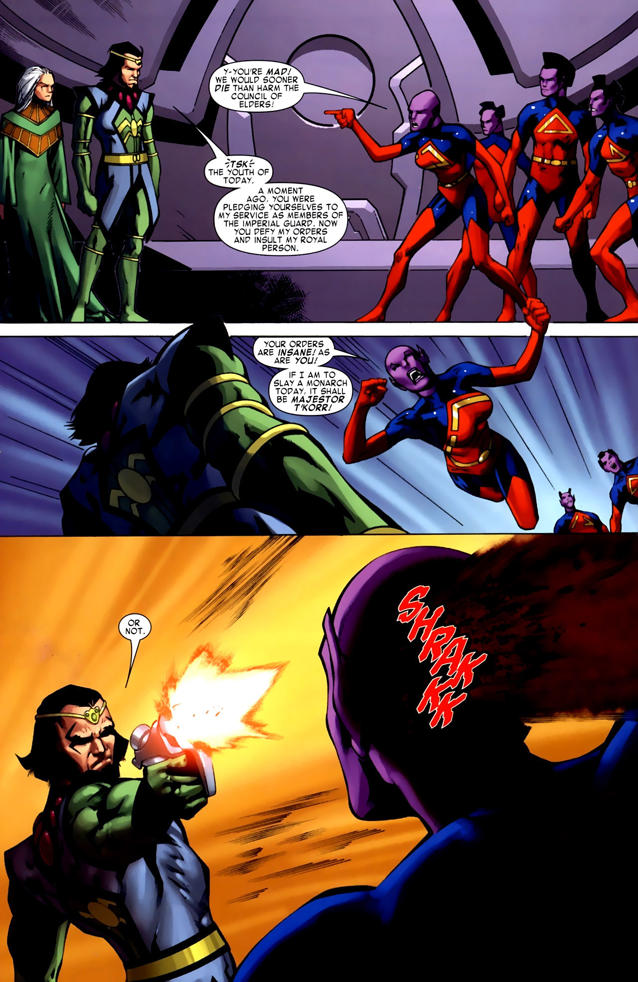 Read online War of Kings: Warriors comic -  Issue #1 - 11