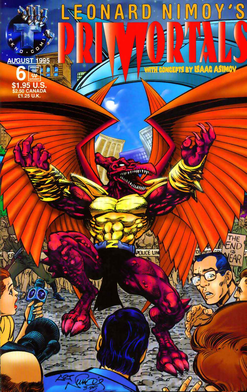 Read online Leonard Nimoy's Primortals (1995) comic -  Issue #6 - 1