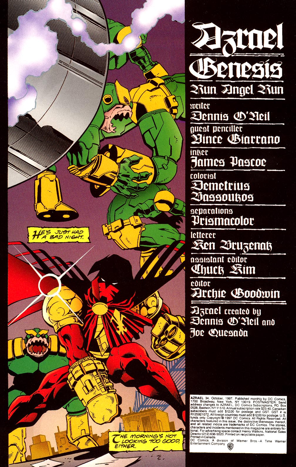 Read online Azrael (1995) comic -  Issue #34 - 2