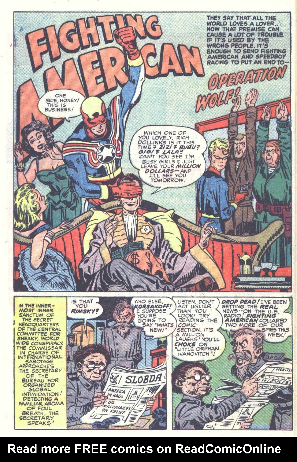 Read online Fighting American (1954) comic -  Issue #4 - 24