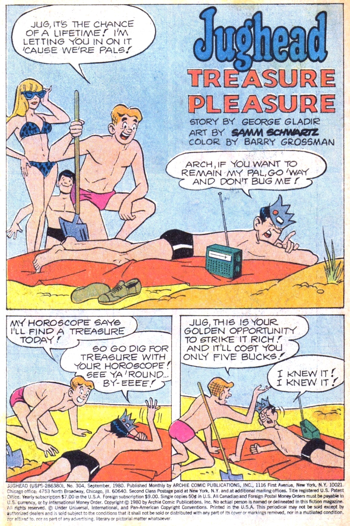 Read online Jughead (1965) comic -  Issue #304 - 3