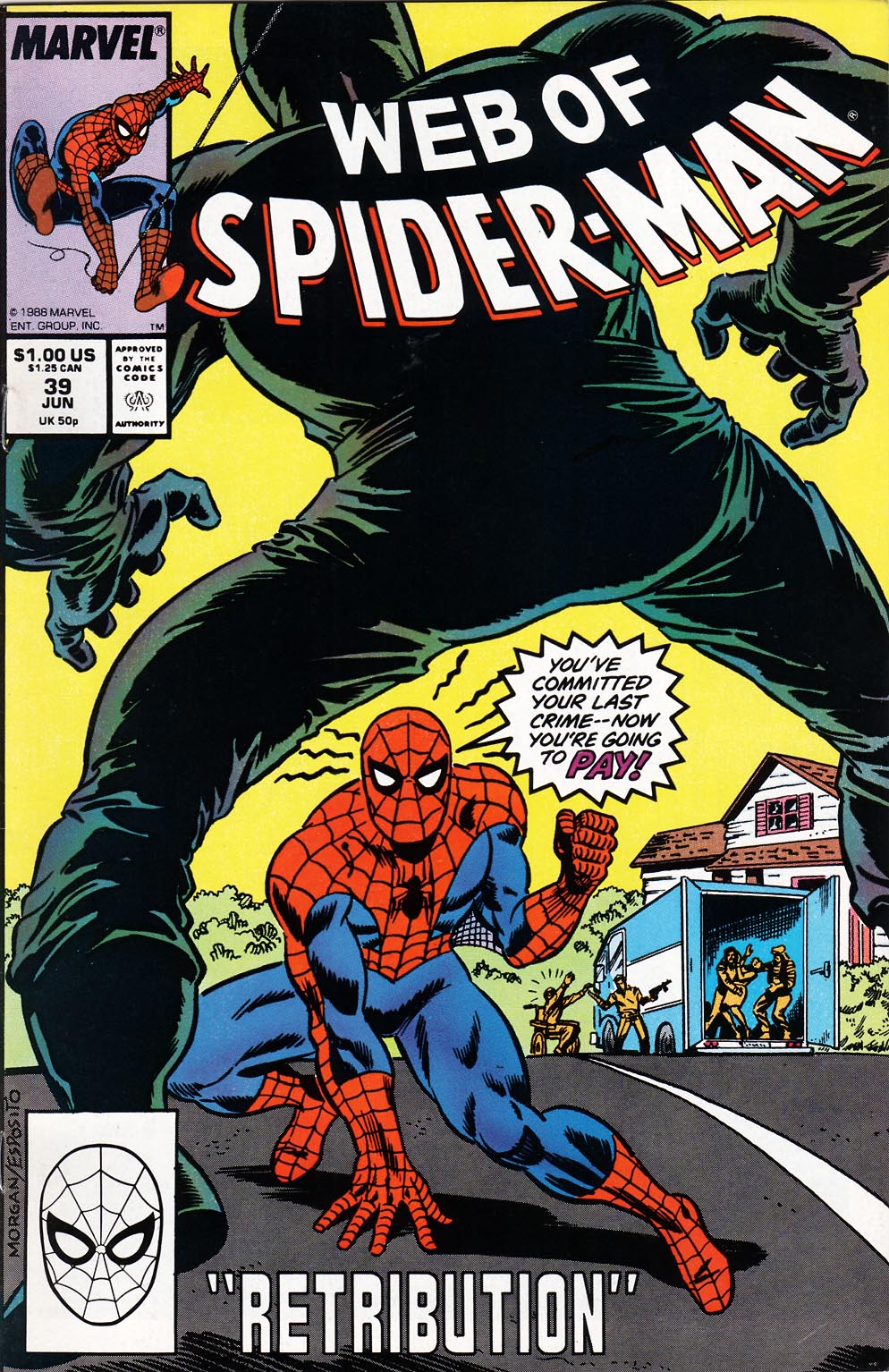 Read online Web of Spider-Man (1985) comic -  Issue #39 - 1