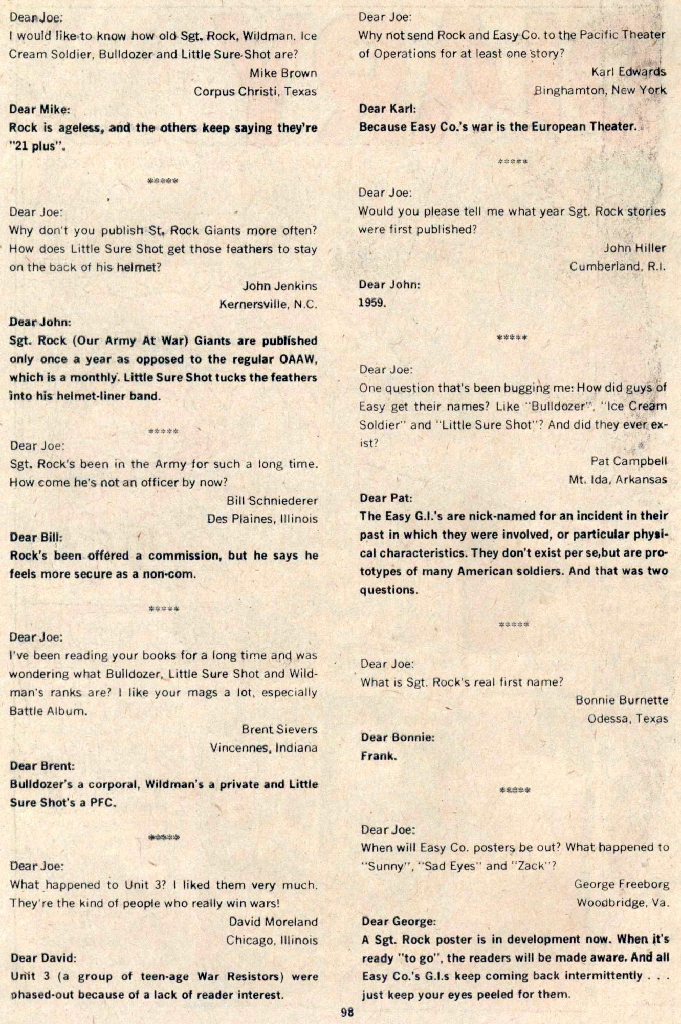 Read online Our Army at War (1952) comic -  Issue #242 - 97