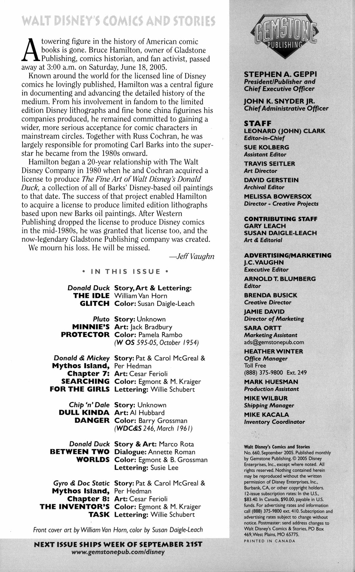 Read online Walt Disney's Comics and Stories comic -  Issue #660 - 2