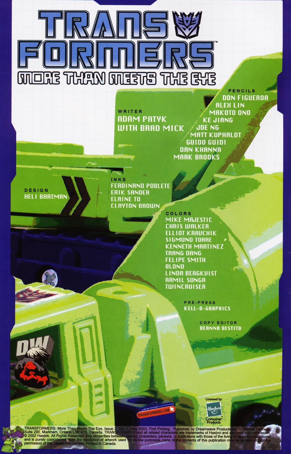 Read online Transformers: More than Meets the Eye comic -  Issue #2 - 2