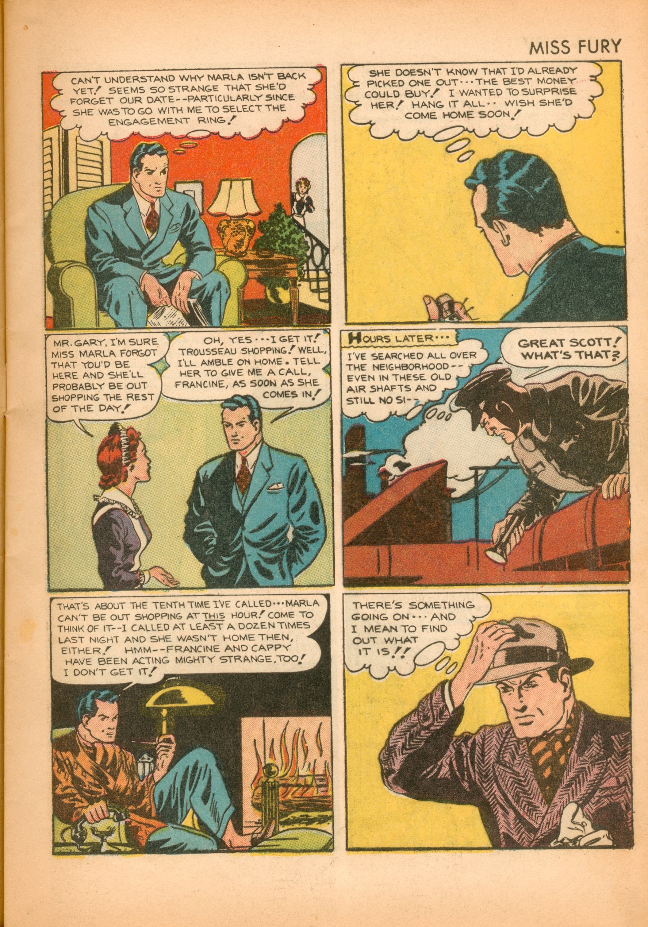 Read online Miss Fury (1942) comic -  Issue #2 - 7