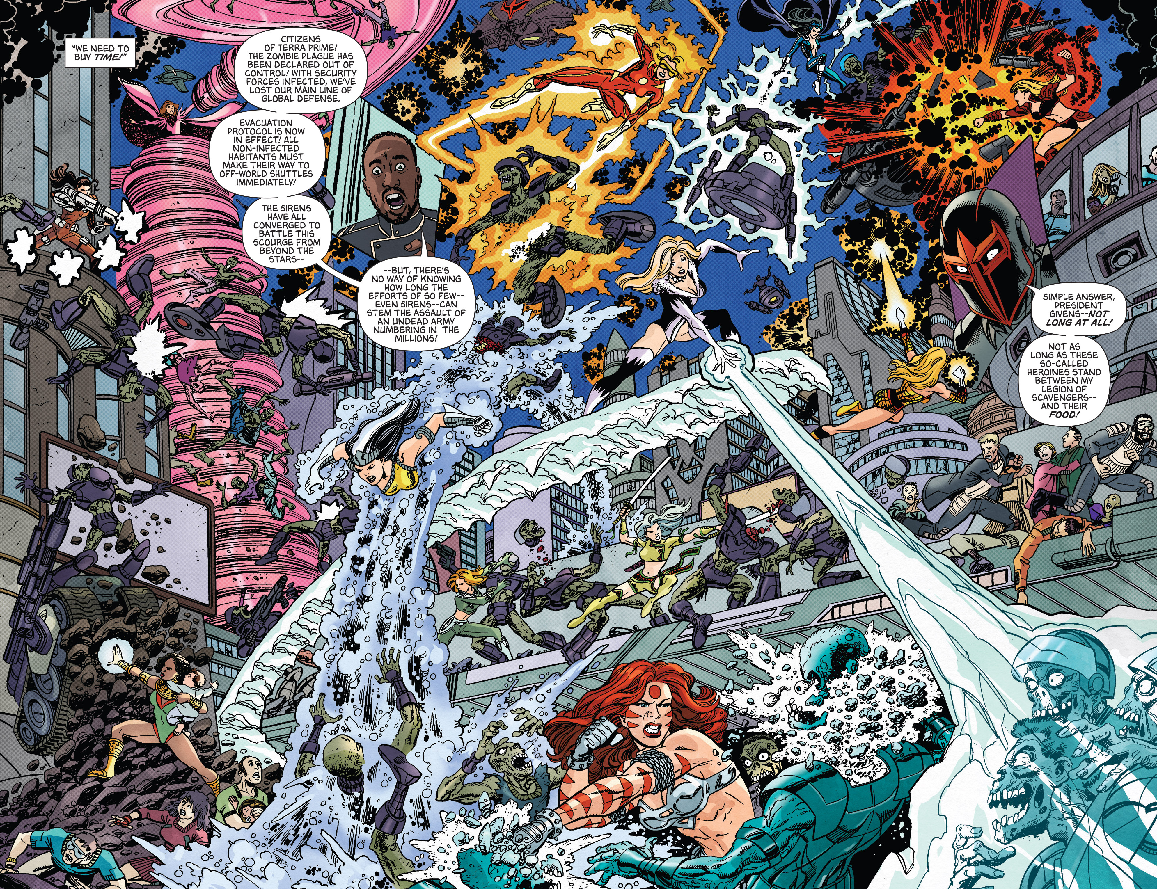 Read online George Pérez's Sirens comic -  Issue #3 - 8