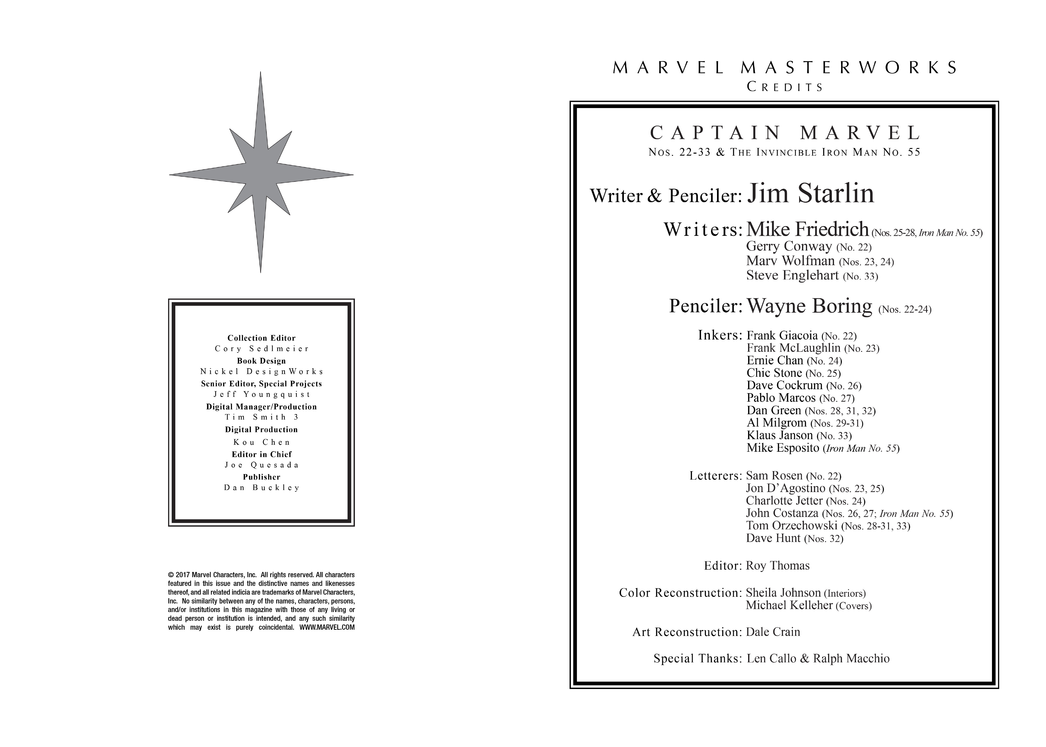 Read online Marvel Masterworks: Captain Marvel comic -  Issue # TPB 3 (Part 1) - 3