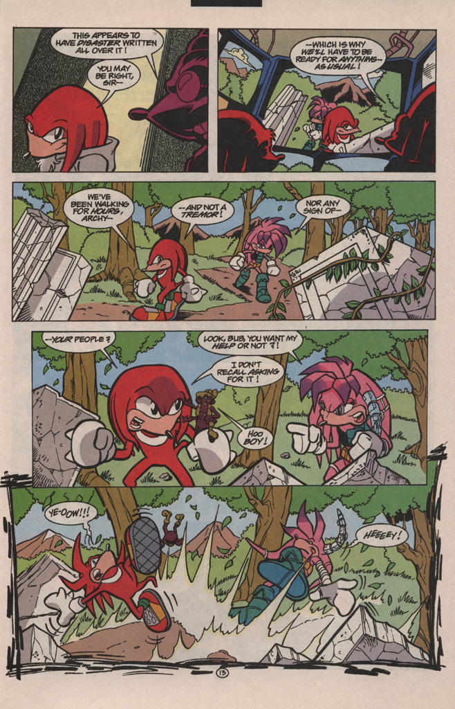 Read online Knuckles the Echidna comic -  Issue #4 - 21