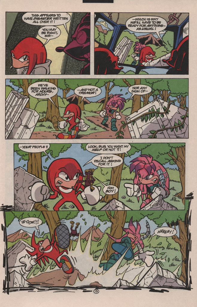 Read online Knuckles the Echidna comic -  Issue #4 - 21