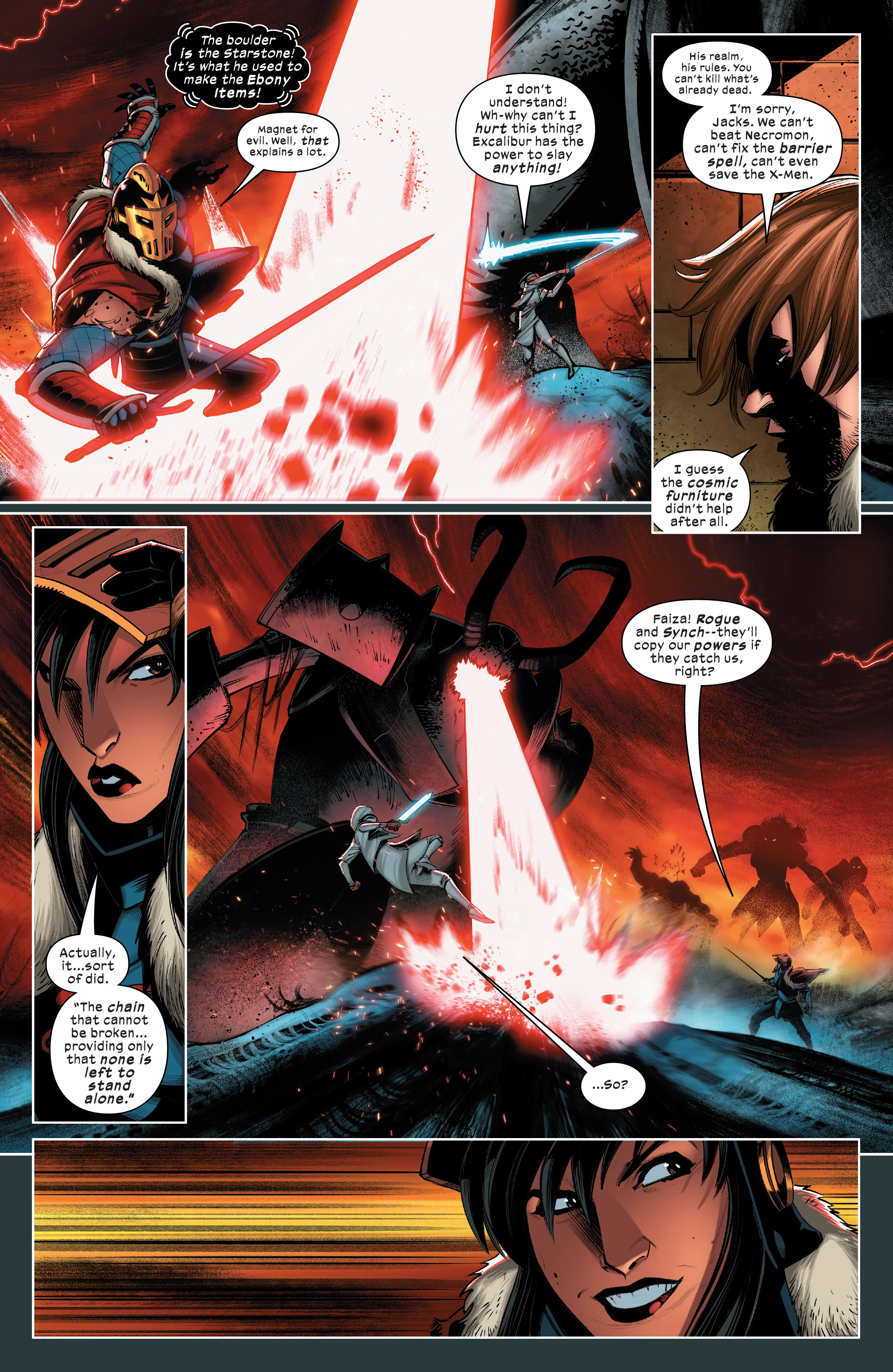 Read online Death of Doctor Strange: One-Shots comic -  Issue # X-Men - Black Knight - 23