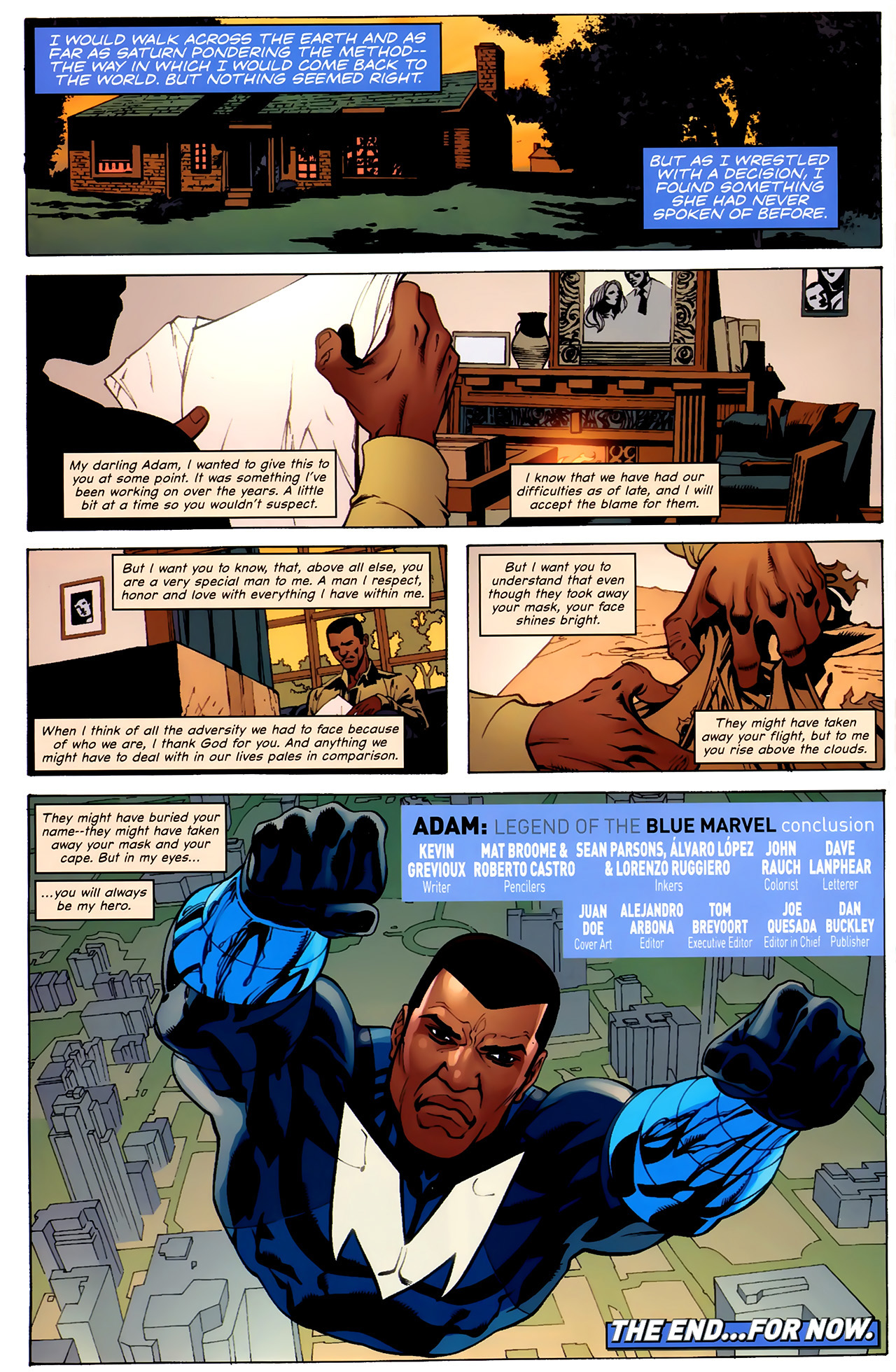 Read online Adam: Legend of the Blue Marvel comic -  Issue #5 - 33