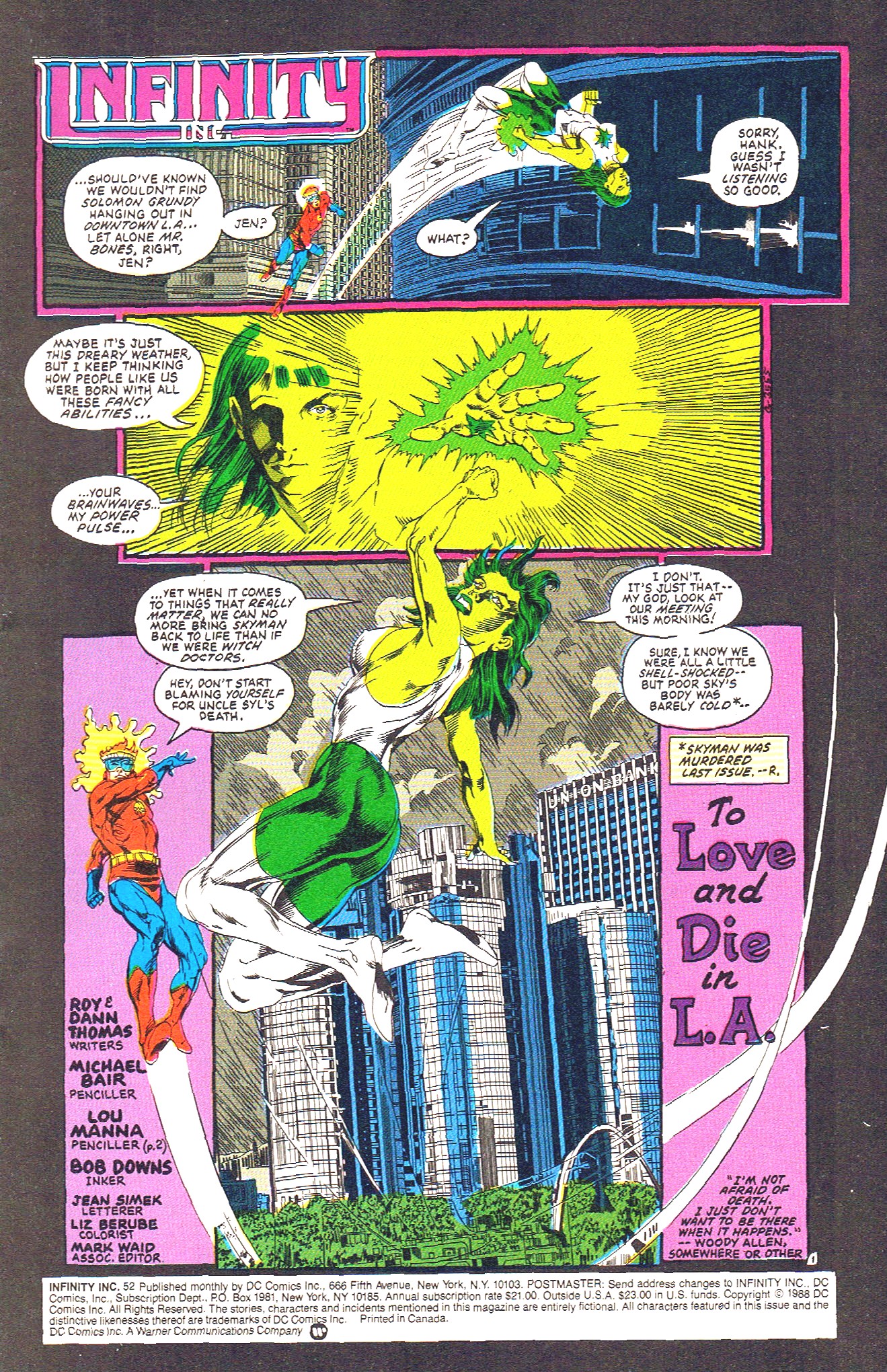 Read online Infinity Inc. (1984) comic -  Issue #52 - 3