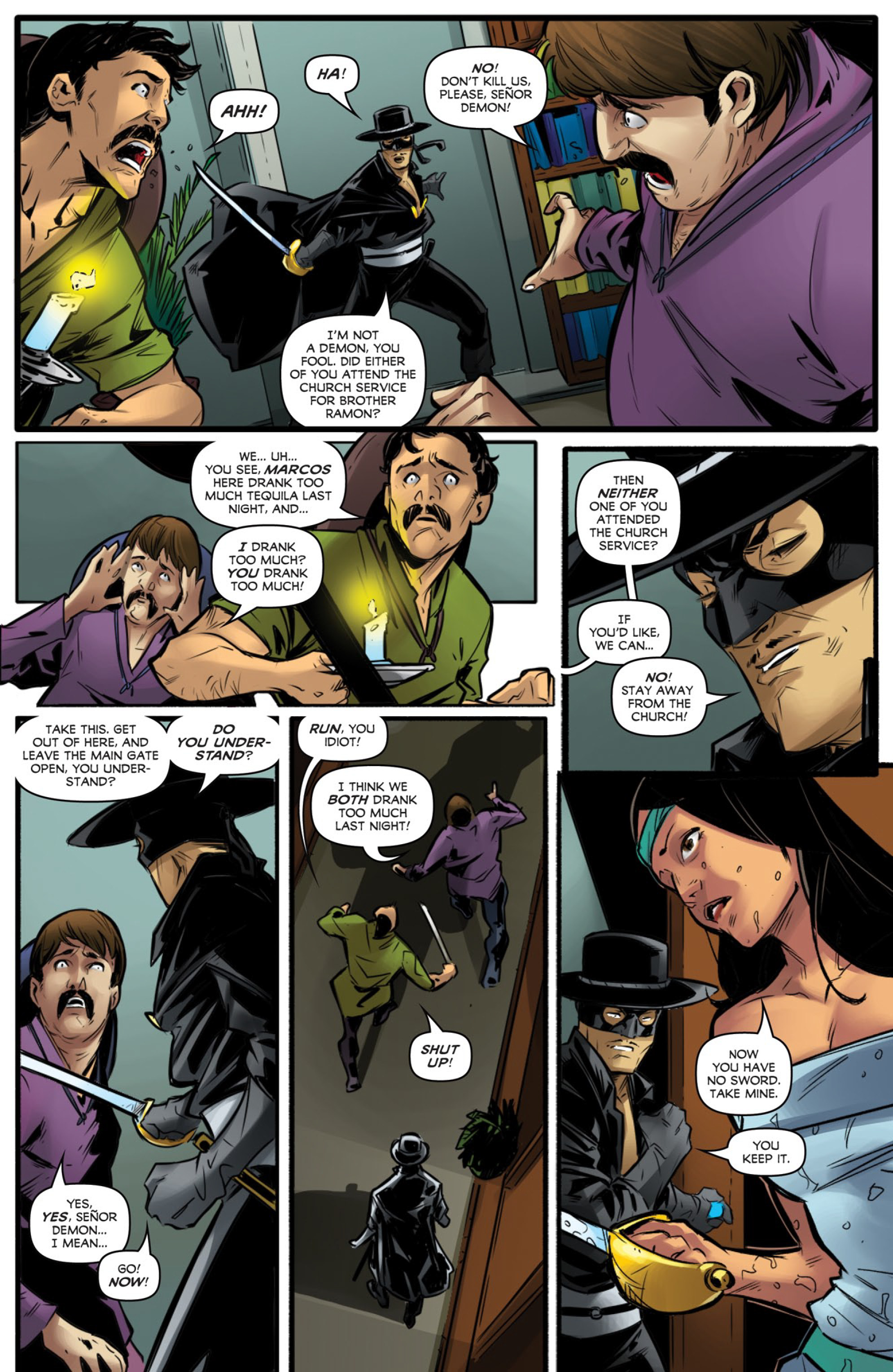 Read online Zorro: Sacrilege comic -  Issue #4 - 13