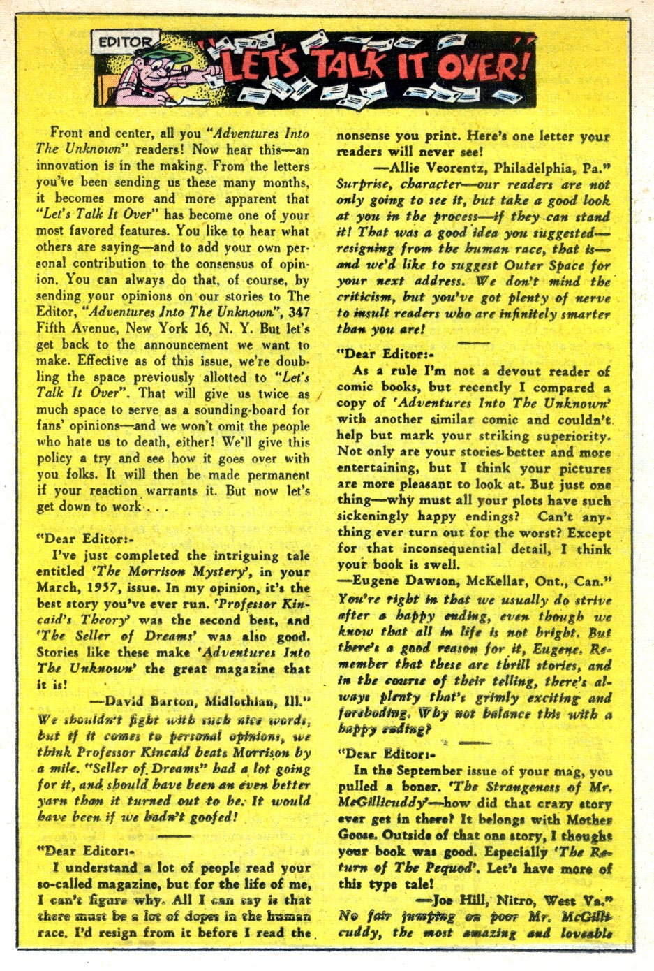 Read online Adventures Into The Unknown comic -  Issue #93 - 17