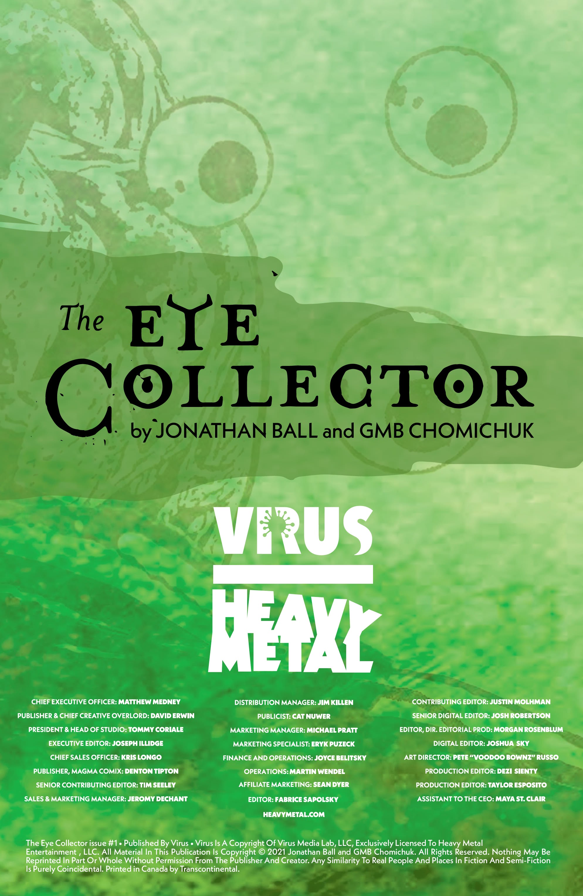 Read online The Eye Collector comic -  Issue #1 - 2