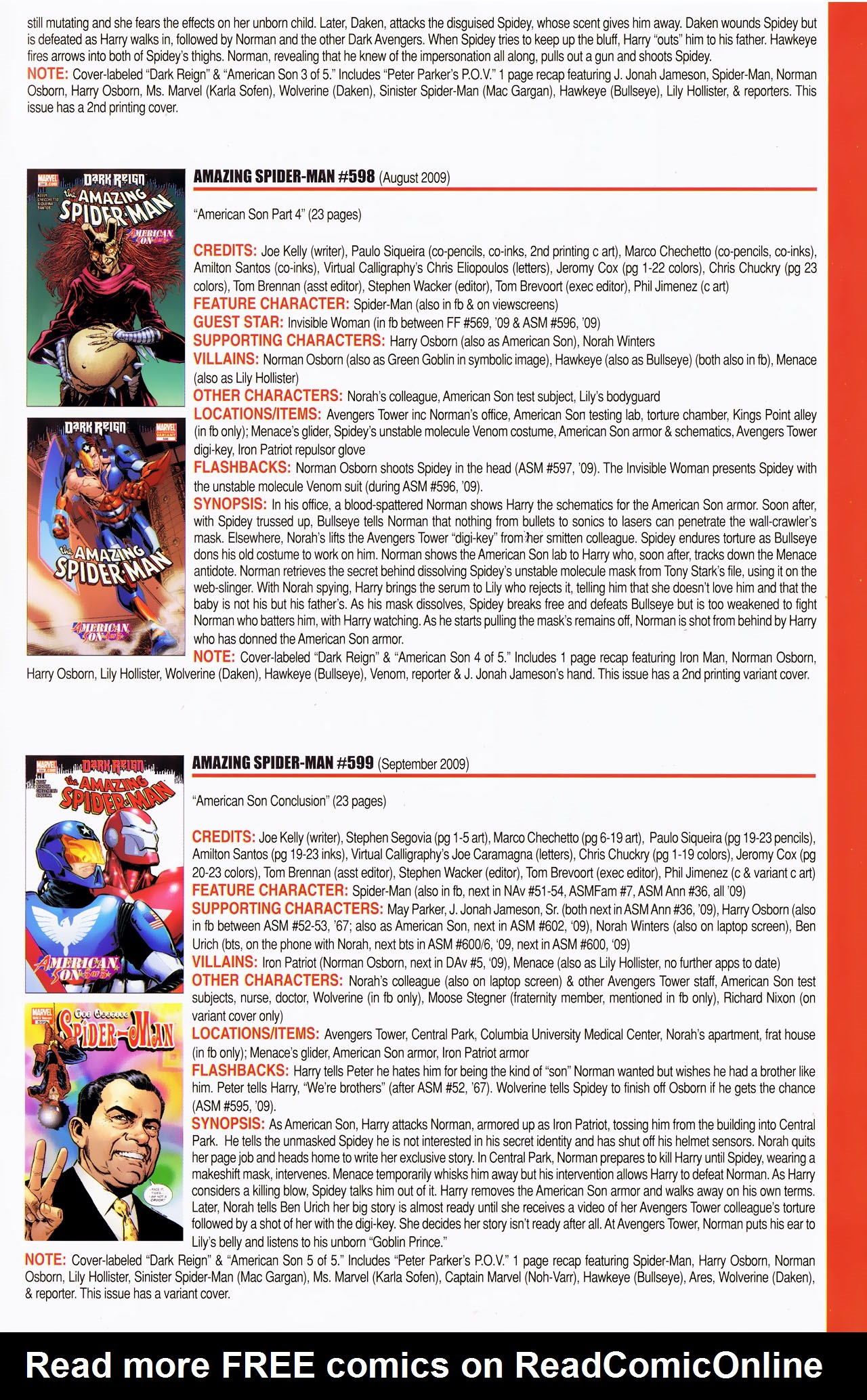 Read online Official Index to the Marvel Universe comic -  Issue #14 - 15