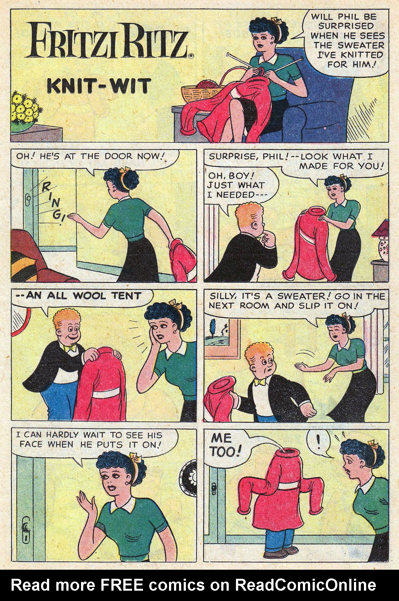 Read online Fritzi Ritz (1953) comic -  Issue #59 - 11