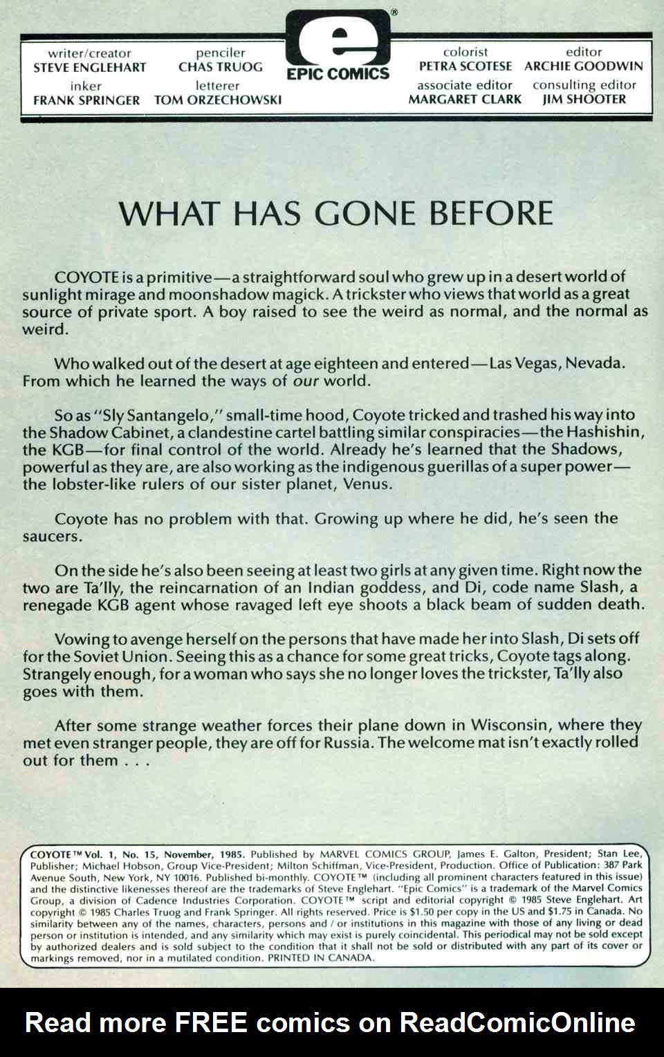 Read online Coyote comic -  Issue #15 - 2