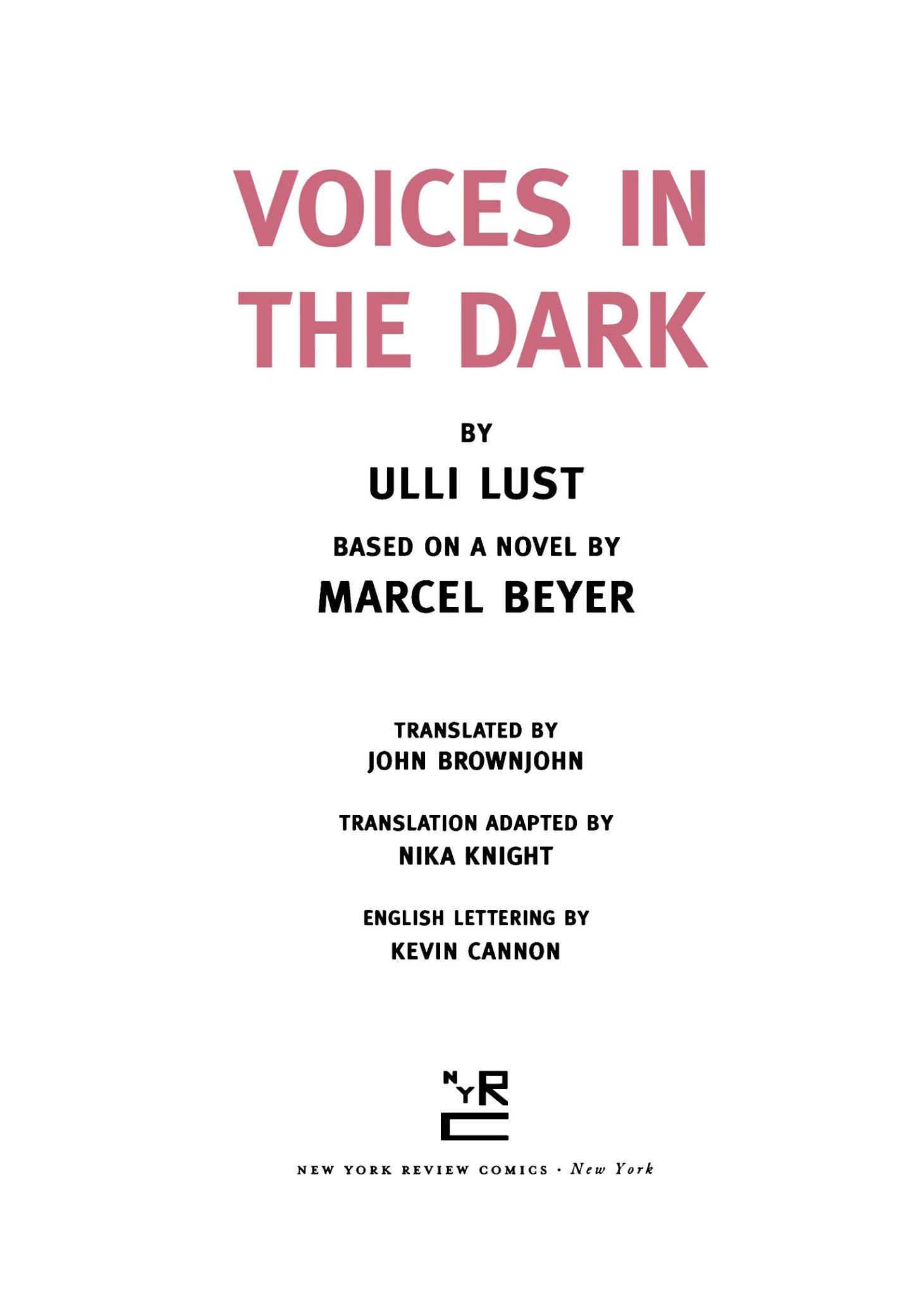 Read online Voices in the Dark comic -  Issue # TPB - 5