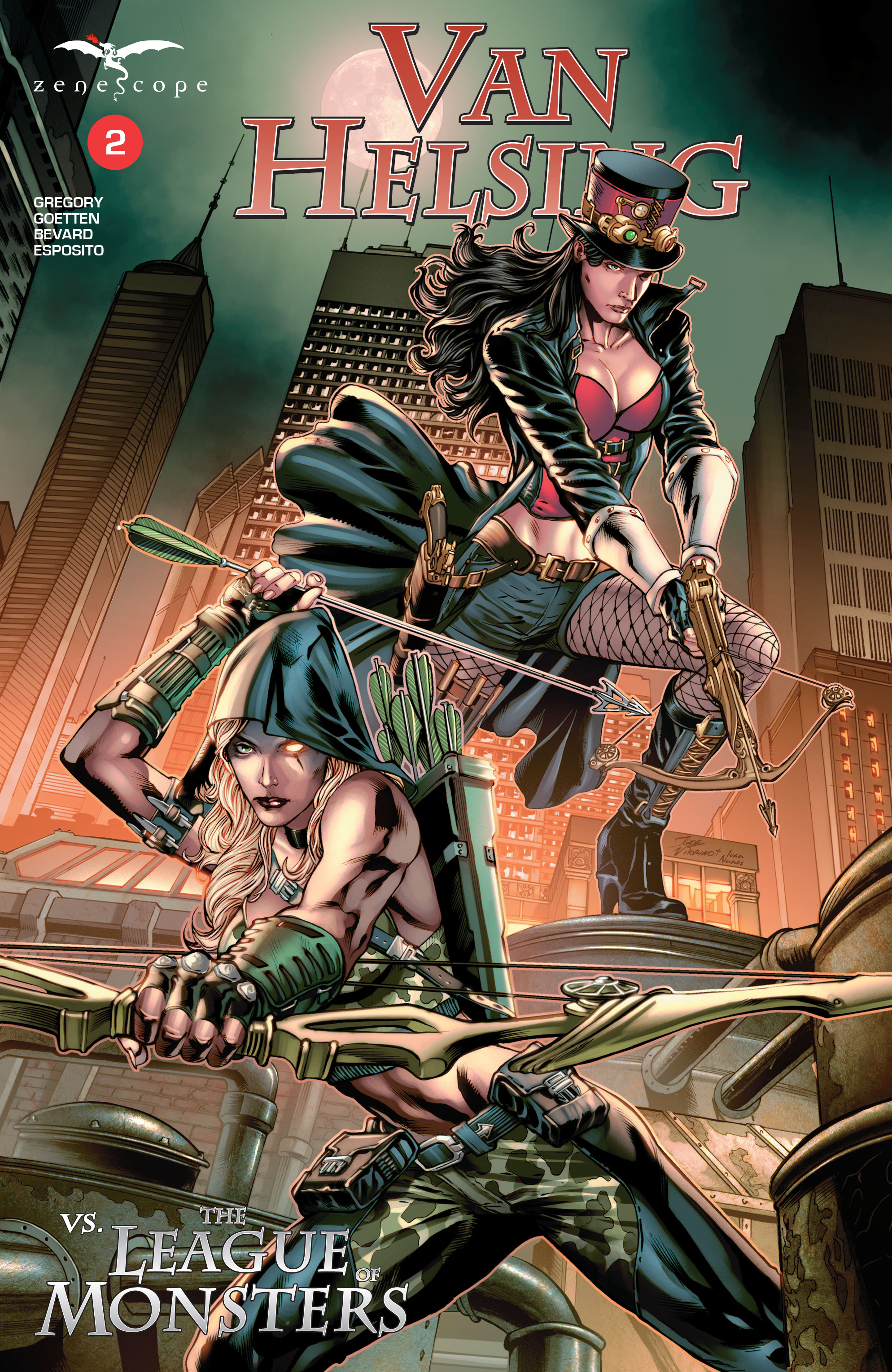 Read online Van Helsing vs The League of Monsters comic -  Issue #2 - 1