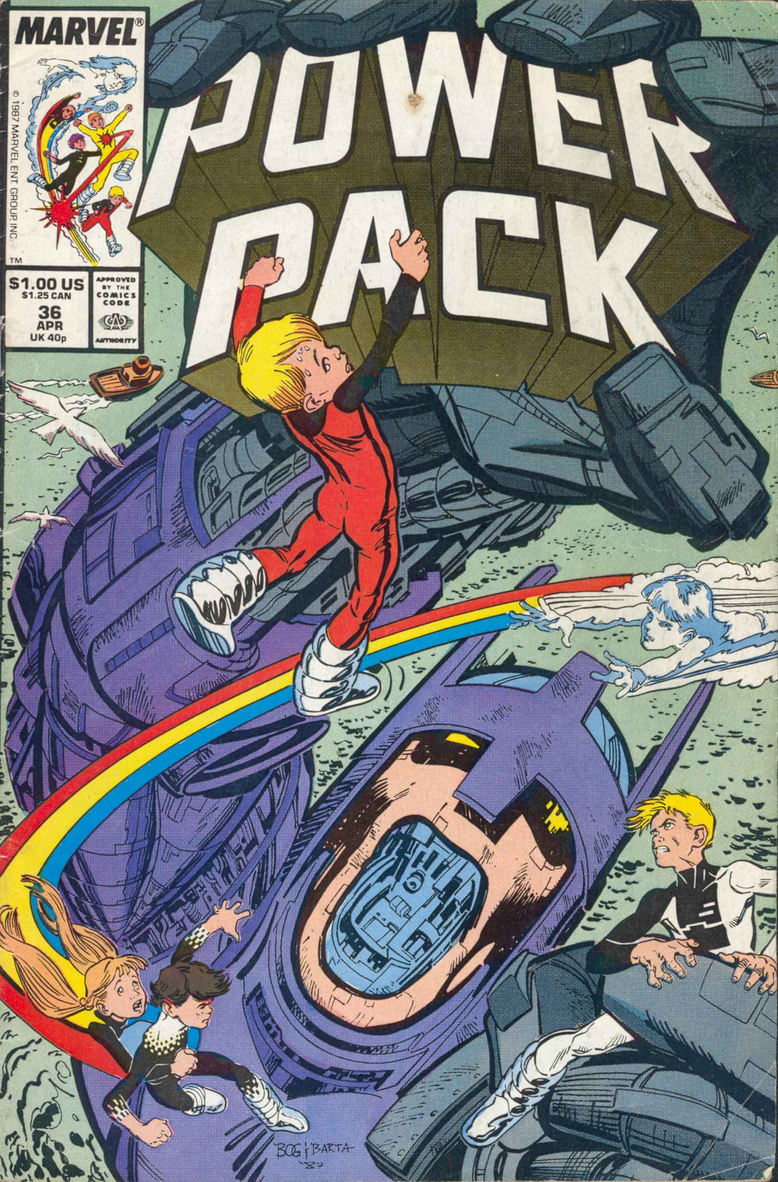 Read online Power Pack (1984) comic -  Issue #36 - 1