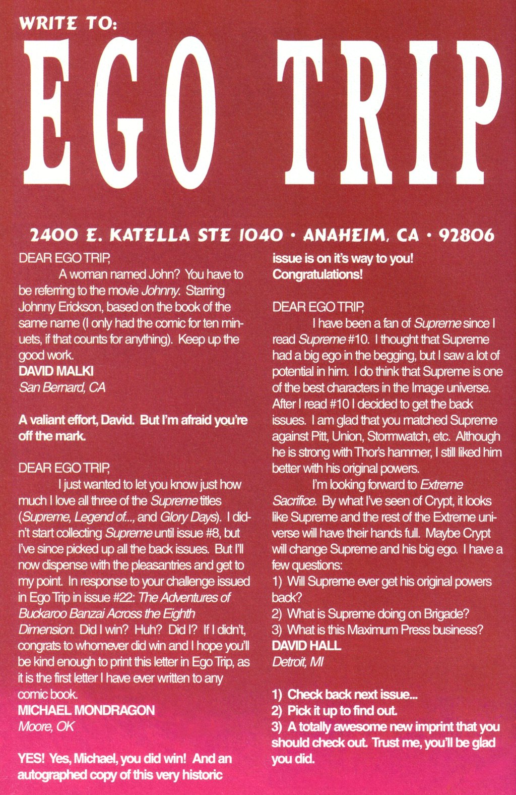 Read online Supreme (1992) comic -  Issue #23 - 26