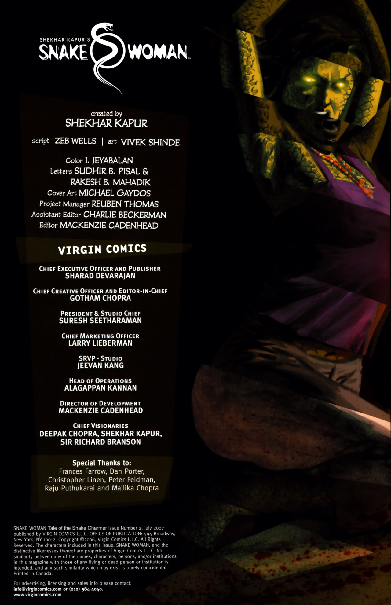 Read online Snake Woman Tale of the Snake Charmer comic -  Issue #2 - 2