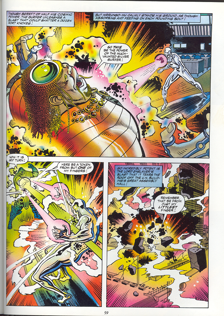Read online Marvel Graphic Novel comic -  Issue #58 - Silver Surfer - The Enslavers - 61