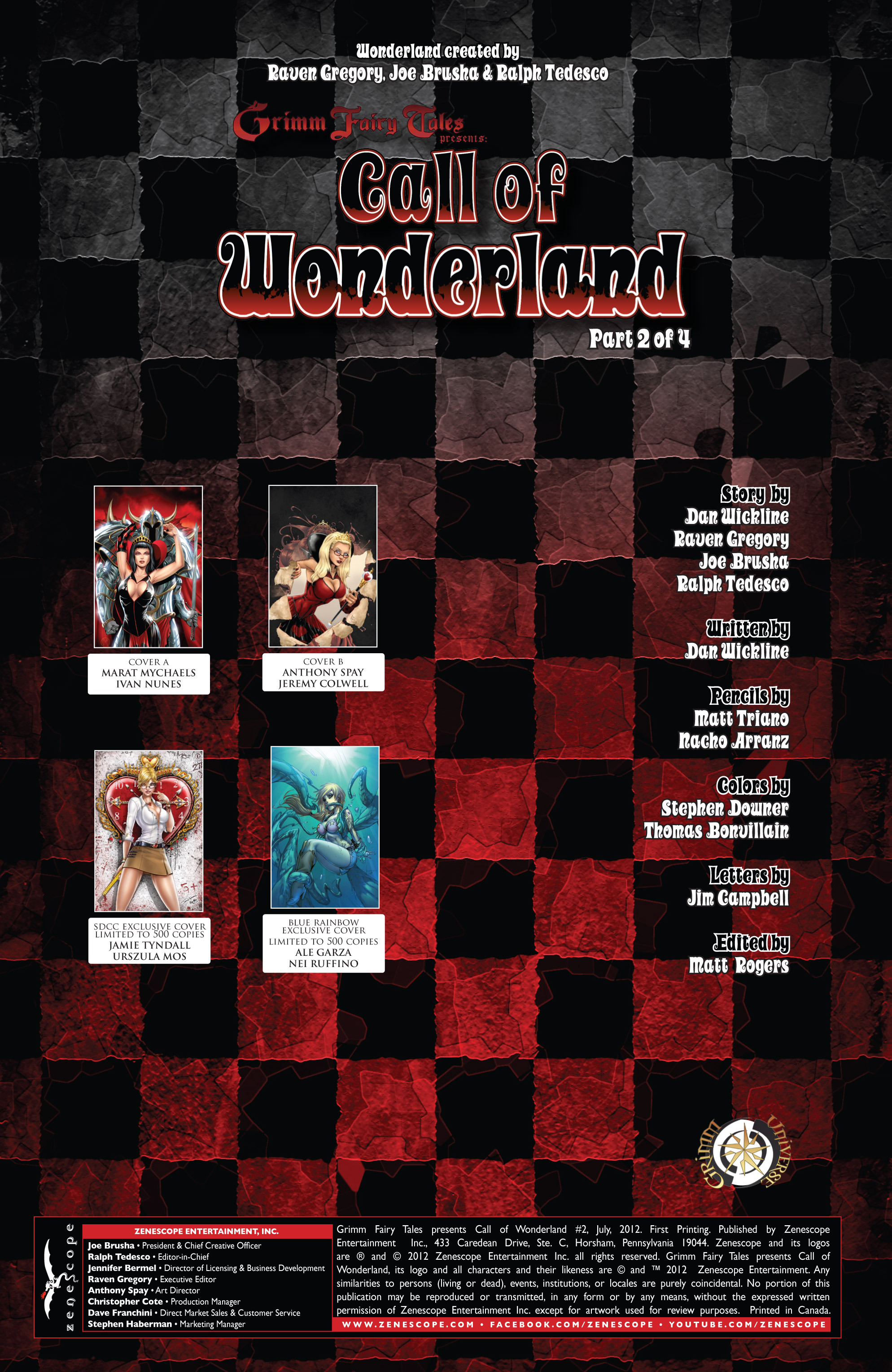 Read online Grimm Fairy Tales presents Call of Wonderland comic -  Issue # TPB - 30