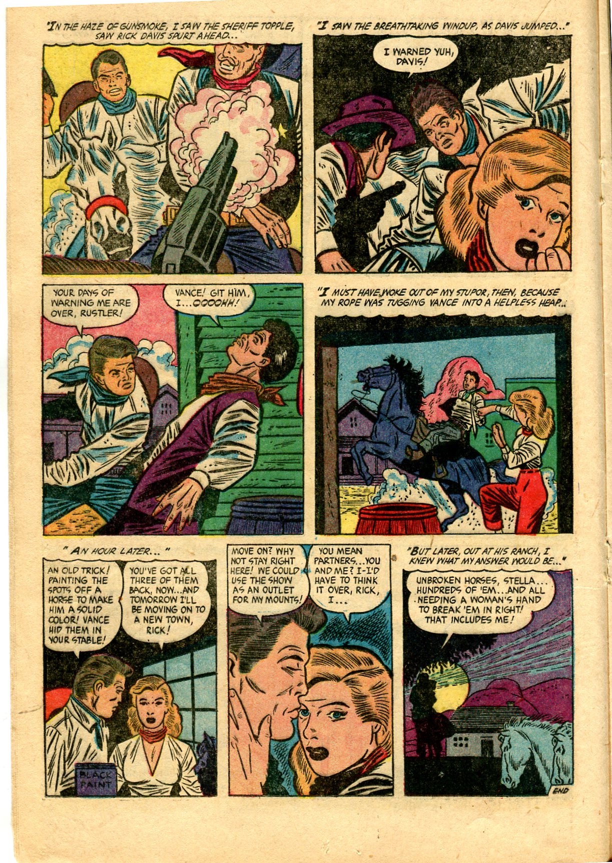 Read online Cowgirl Romances (1950) comic -  Issue #12 - 16