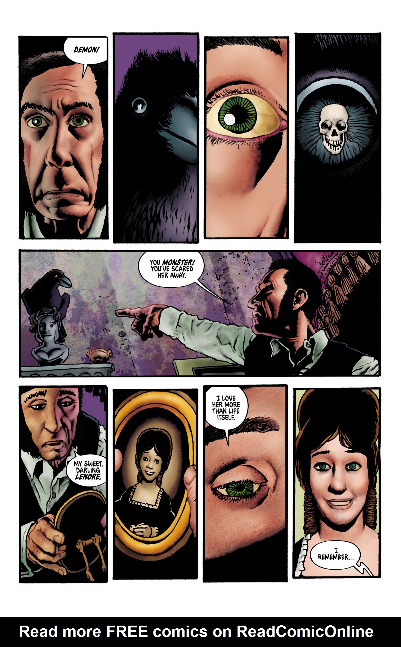 Read online Edgar Allan Poe's The Raven and the Red Death comic -  Issue # Full - 8