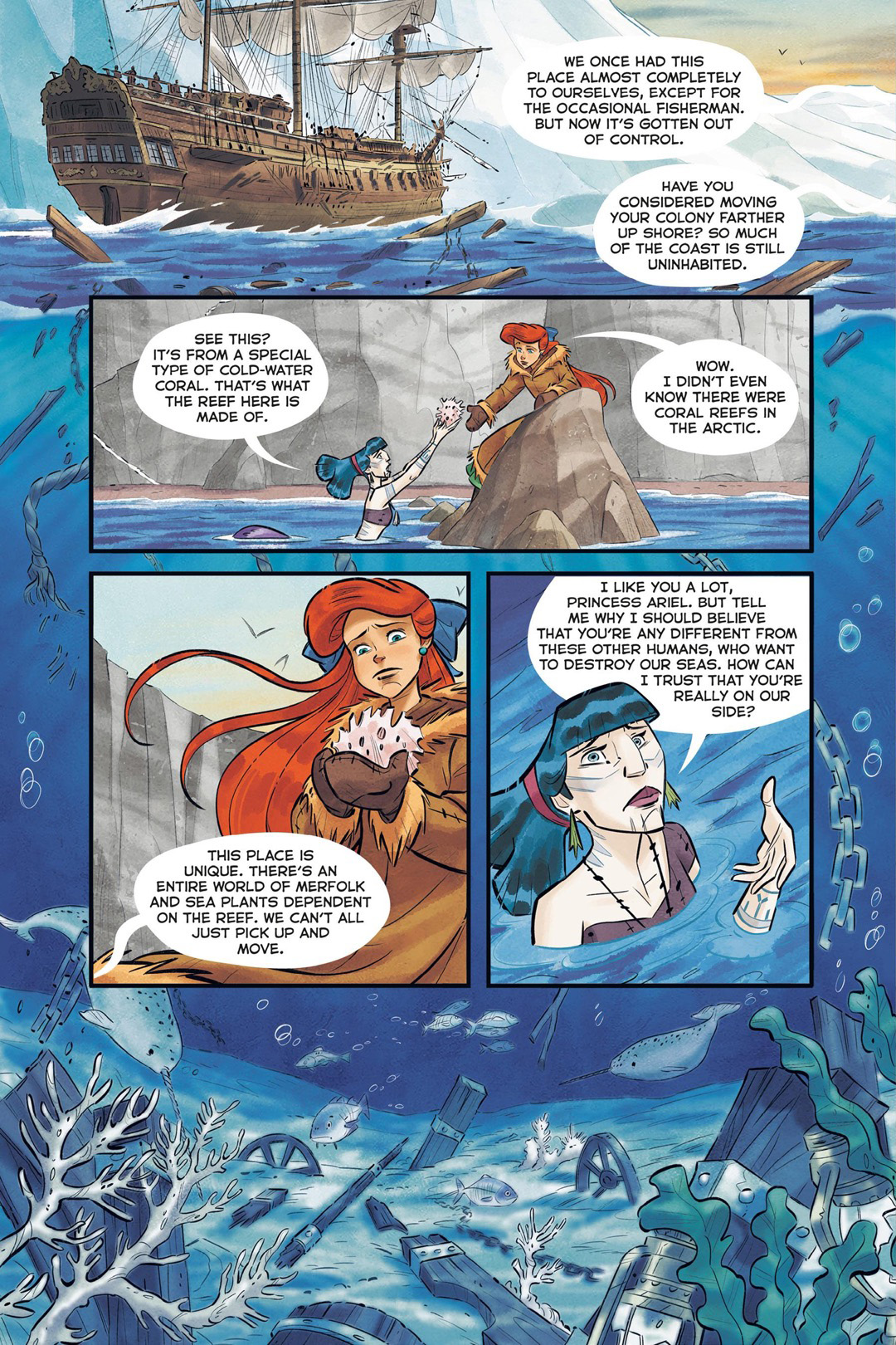 Read online Ariel and the Curse of the Sea Witches comic -  Issue # TPB - 38