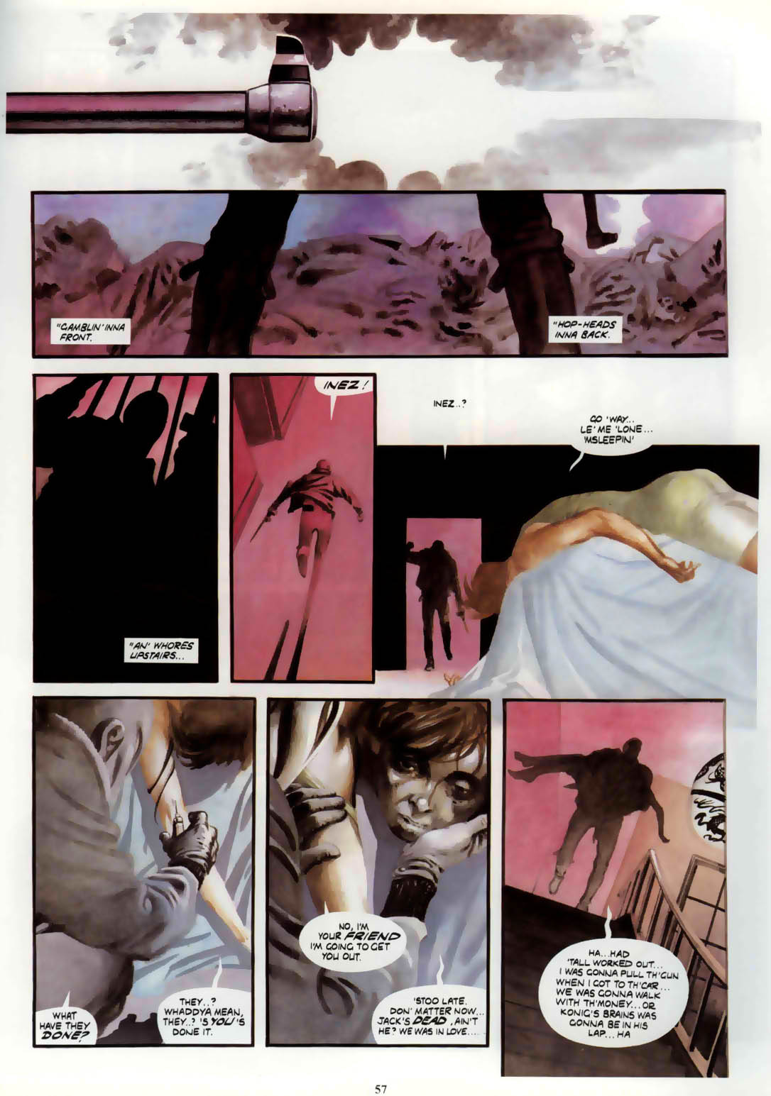 Read online Marvel Graphic Novel comic -  Issue #6 Night Raven - House of Cards - 56