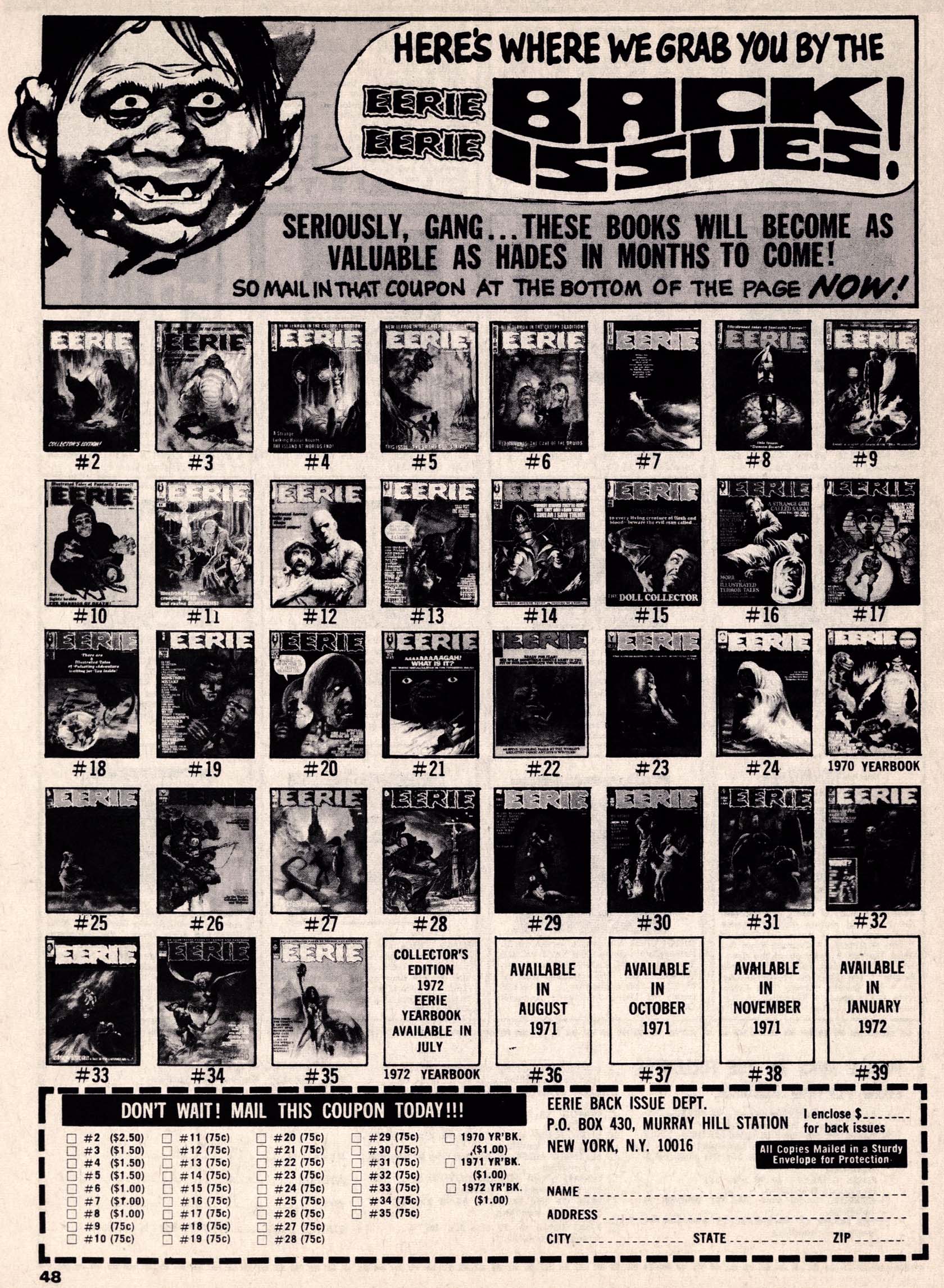 Read online Vampirella (1969) comic -  Issue # Annual 1972 - 48