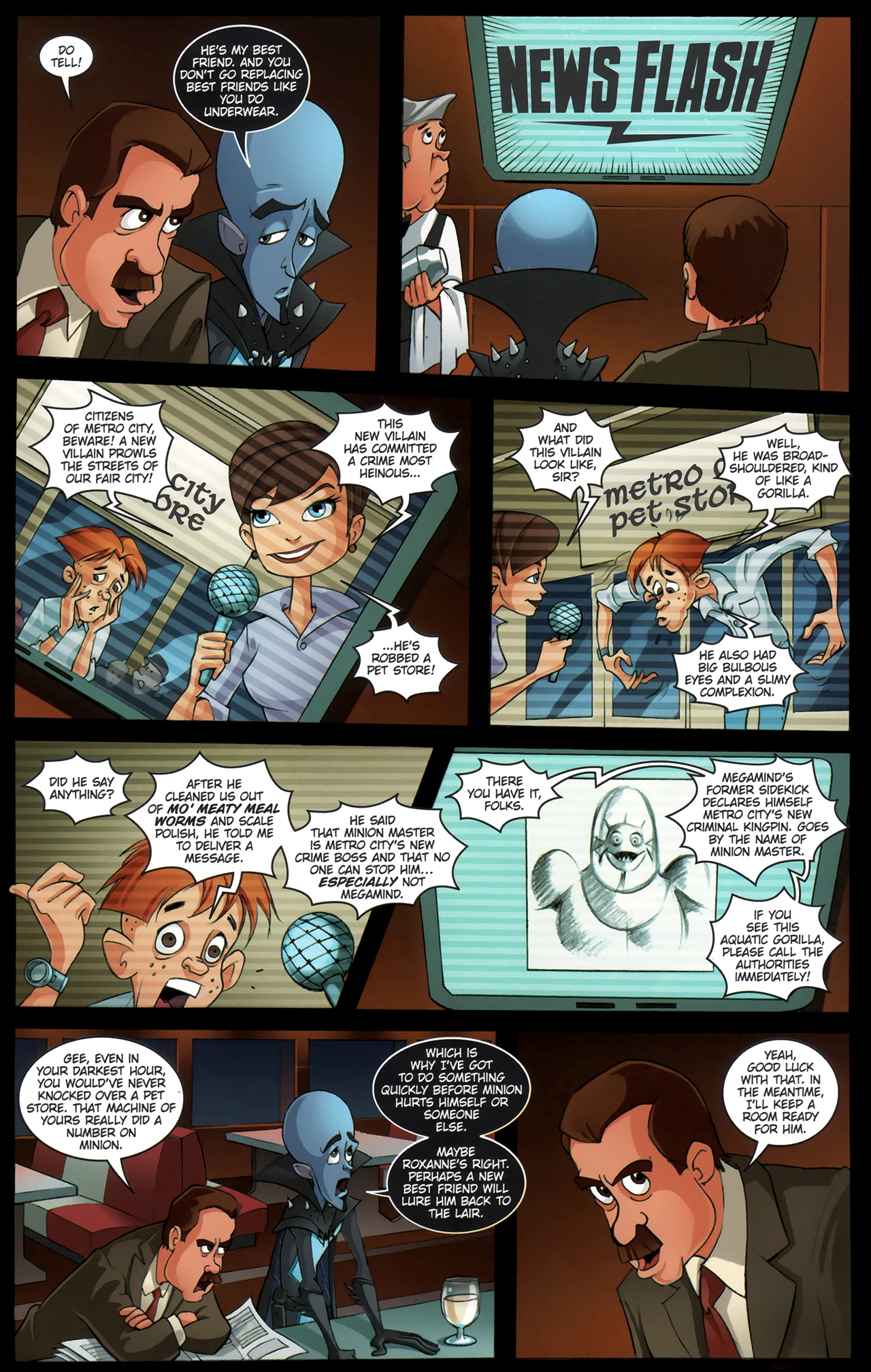 Read online Megamind: Bad. Blue. Brilliant. comic -  Issue #2 - 12