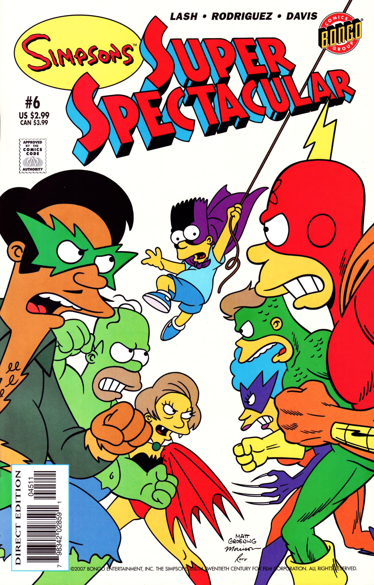 Read online Bongo Comics Presents Simpsons Super Spectacular comic -  Issue #6 - 1